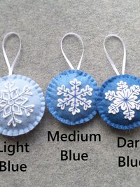 Snowflake Felt Holiday Ornament DIY Kit 