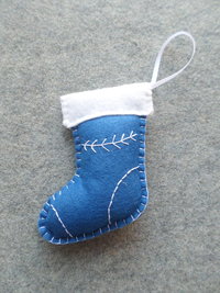 Christmas Stocking Felt Holiday Ornament DIY Kit 