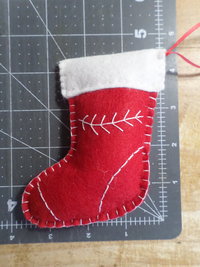Christmas Stocking Felt Holiday Ornament DIY Kit 