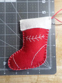 Set of 4 Stocking Felt Ornaments DIY Kit 