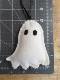 Spooky Ghost Halloween Felt Holiday Ornament DIY Kit 