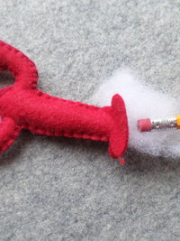 Red Lobster Felt Holiday Ornament DIY Kit 