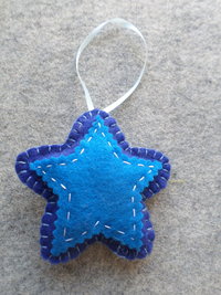 Star Felt Holiday Ornament DIY Kit 