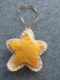 Star Felt Holiday Ornament DIY Kit 