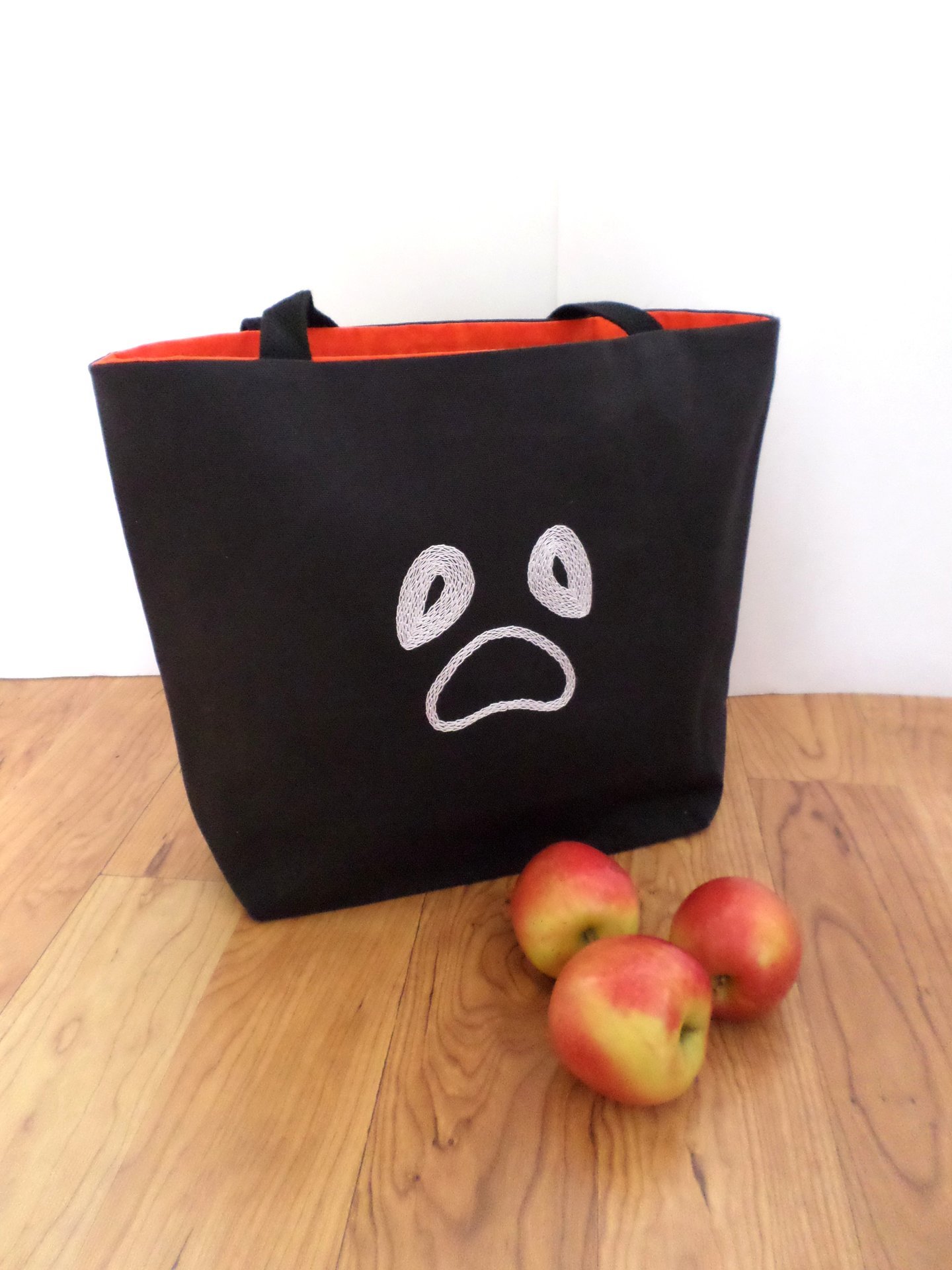Ghost Halloween Trick or Treat Tote Bag 