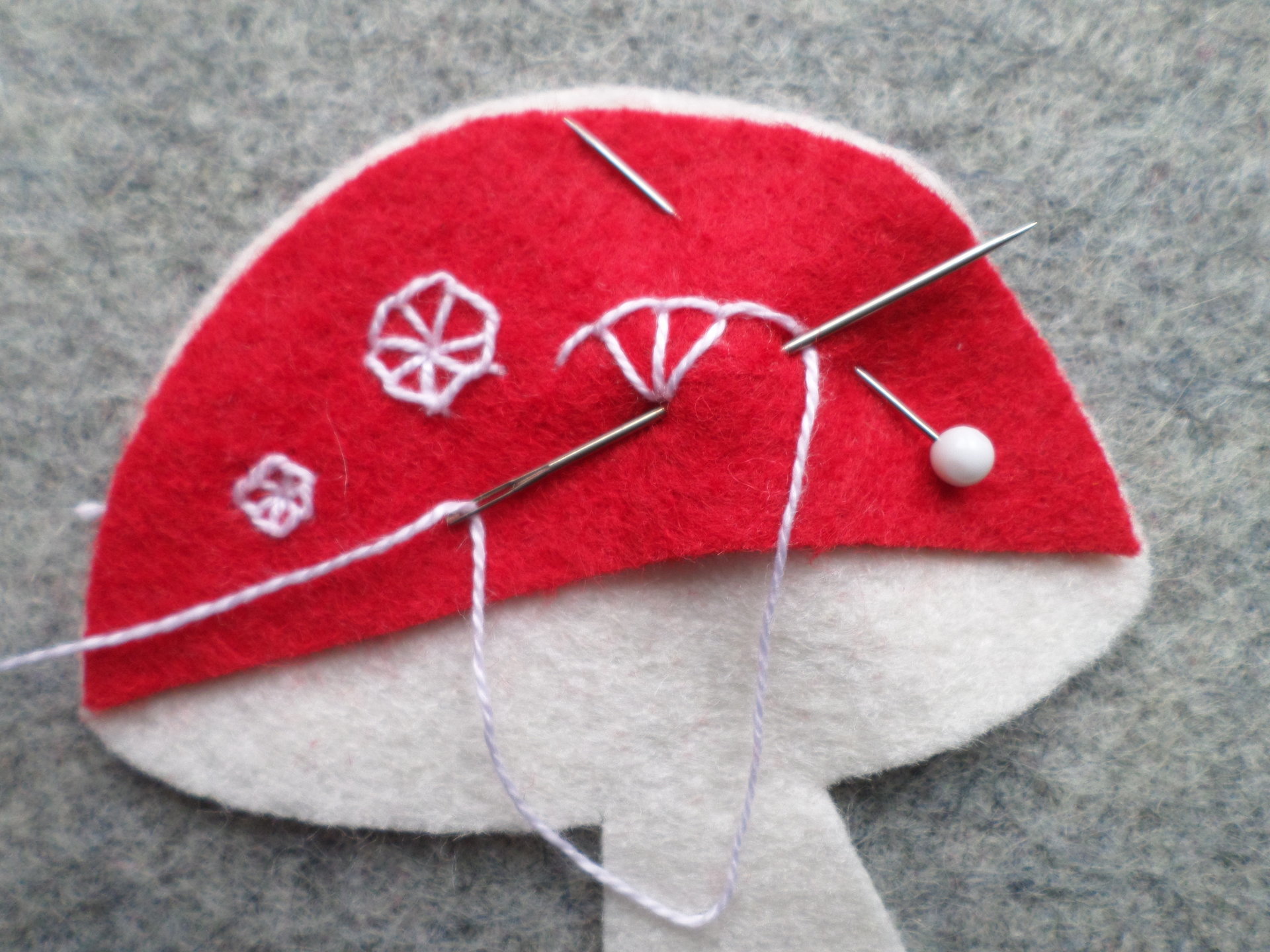 Mushroom Felt Ornament DIY Kit 