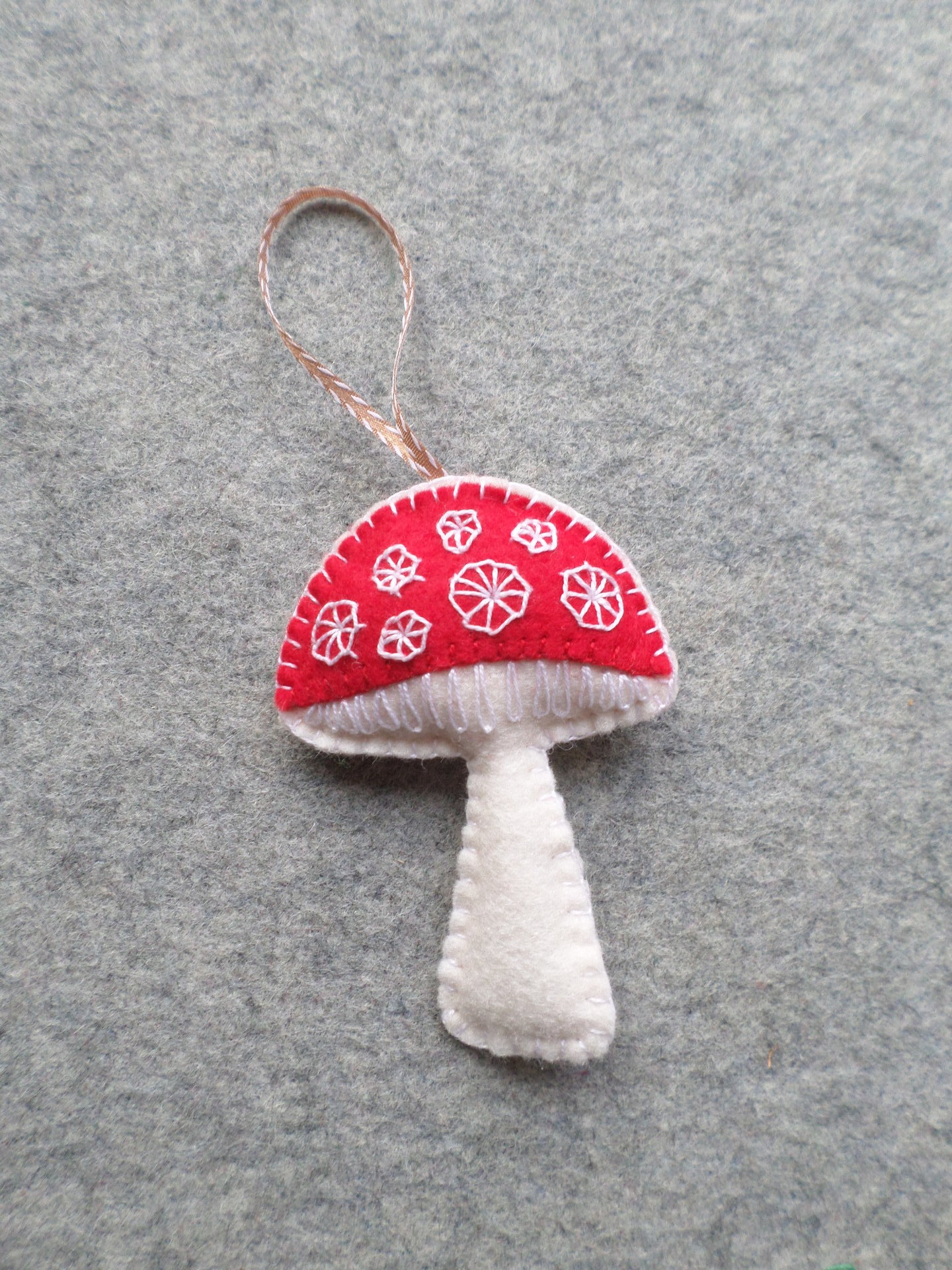Mushroom Felt Ornament DIY Kit 