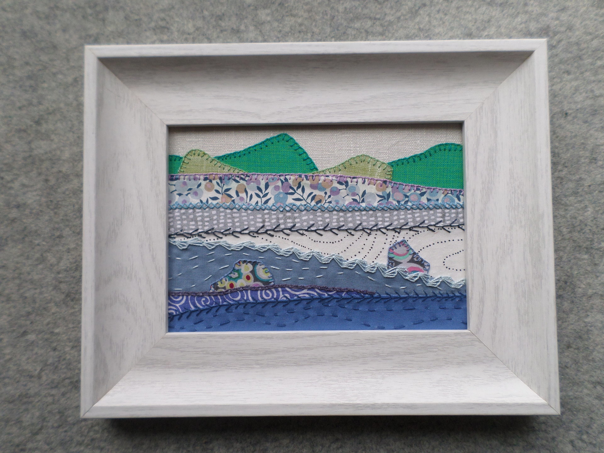 Blueberry Barrens on the Coast, A Downeast Maine Landscape 