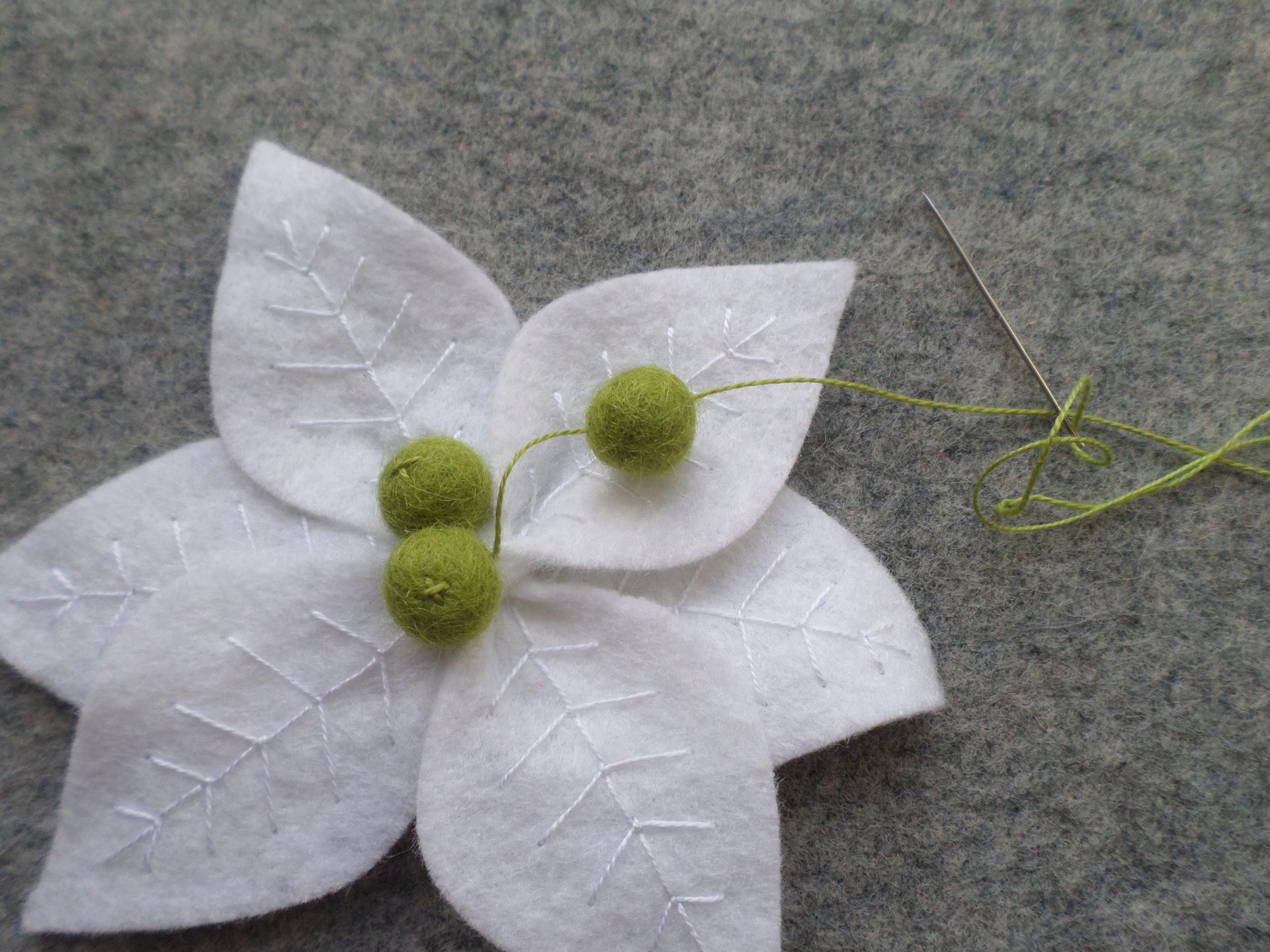 DIY Poinsettia Felt Potted Plant Kit
