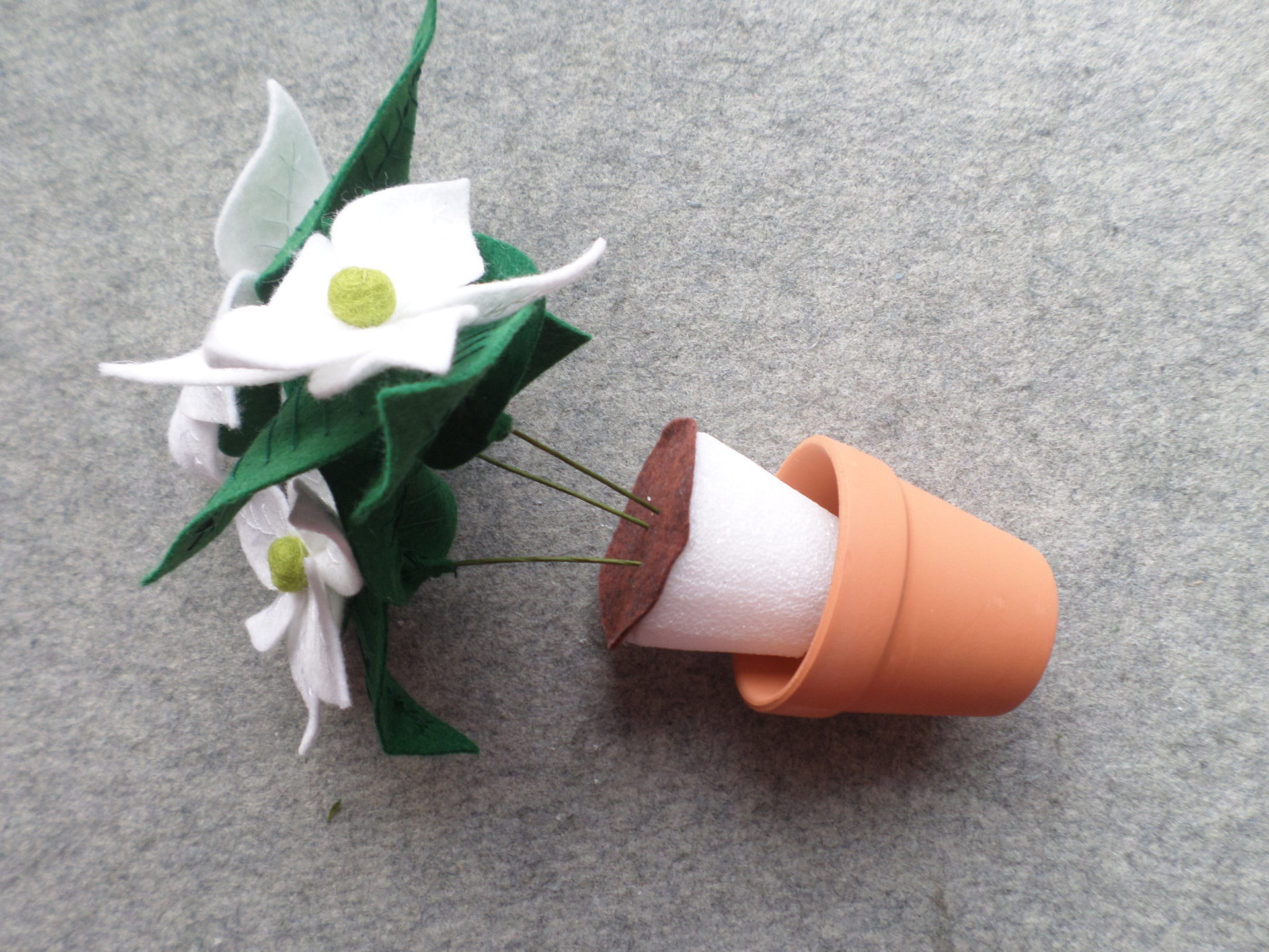 DIY Poinsettia Felt Potted Plant Kit