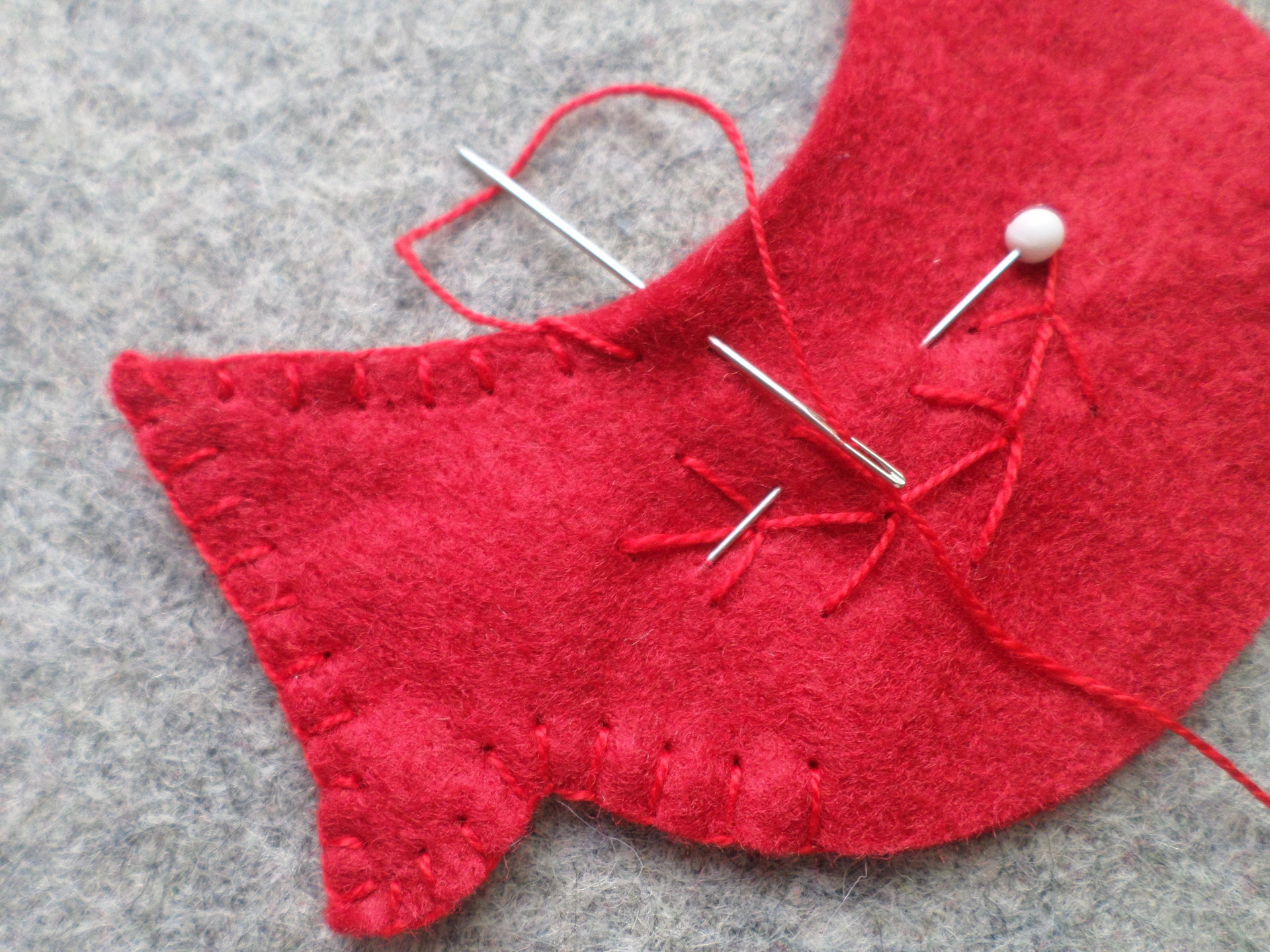 Cardinal Felt Holiday Ornament DIY Kit 