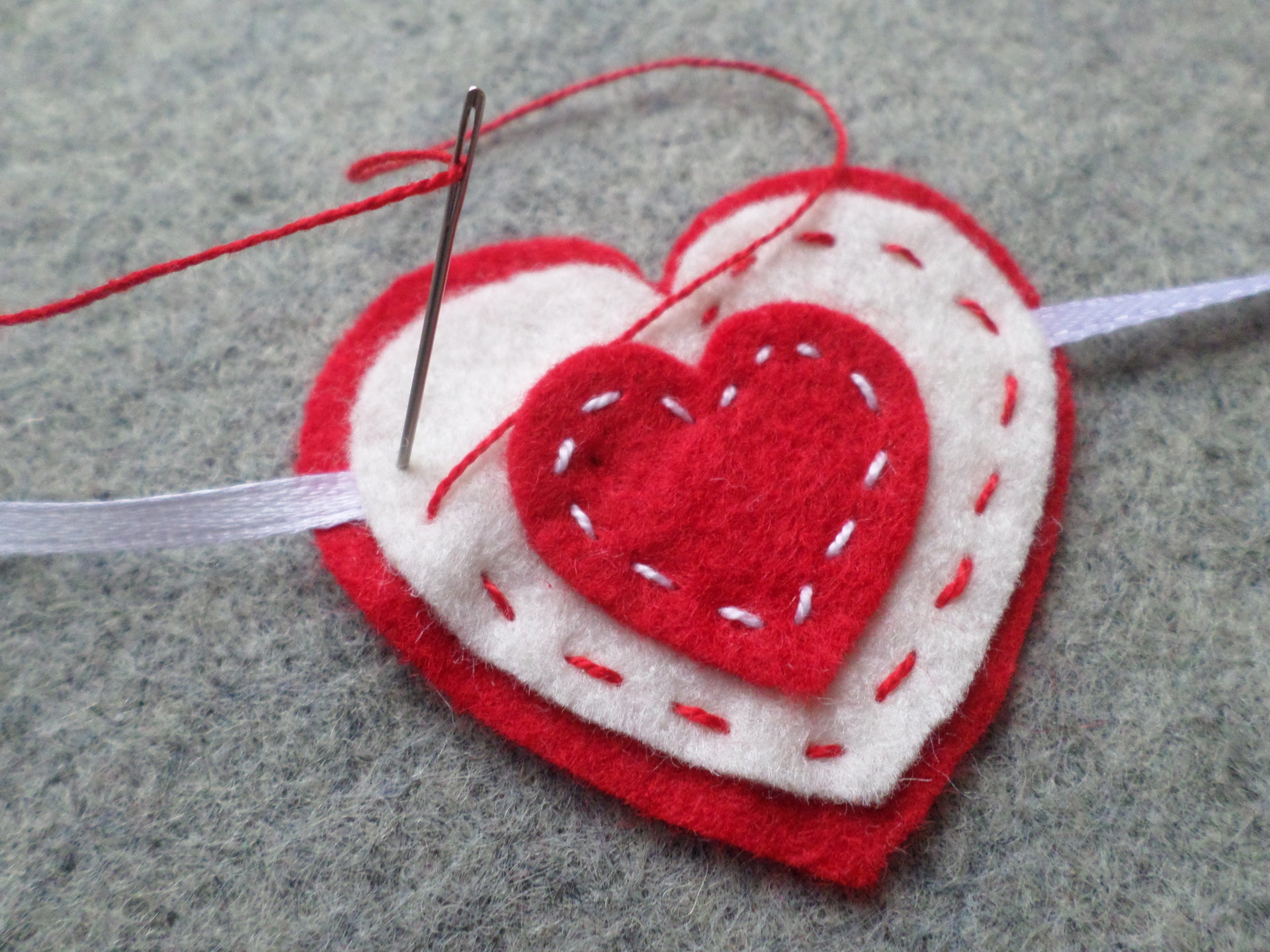 Valentine Heart Garland DIY Sewing Kit 