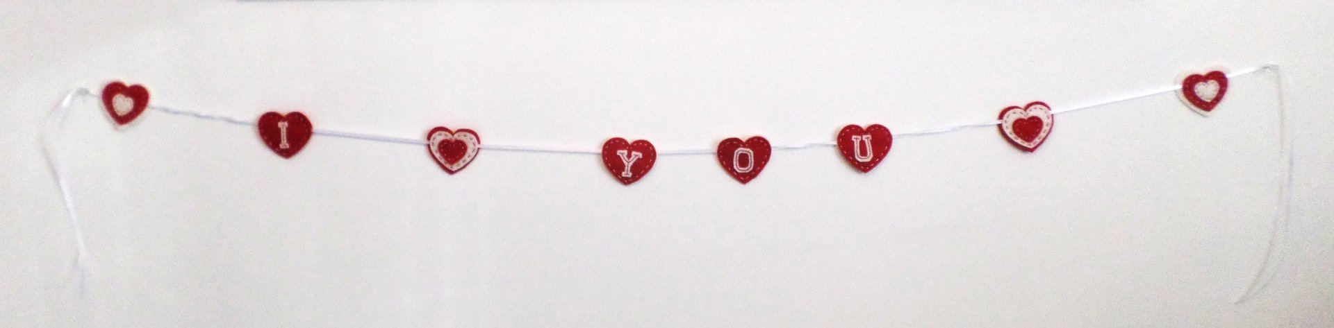 Valentine Heart Garland DIY Sewing Kit 