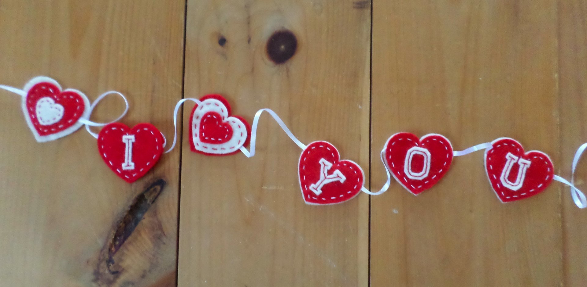 Valentine Heart Garland DIY Sewing Kit 