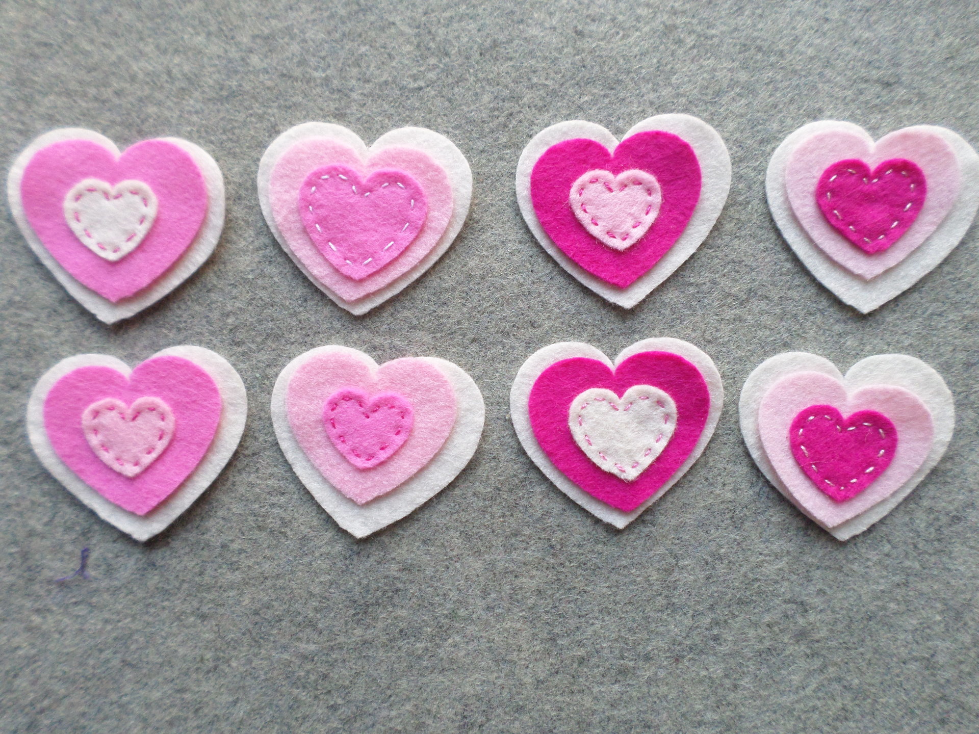 Valentine Heart Garland DIY Sewing Kit 