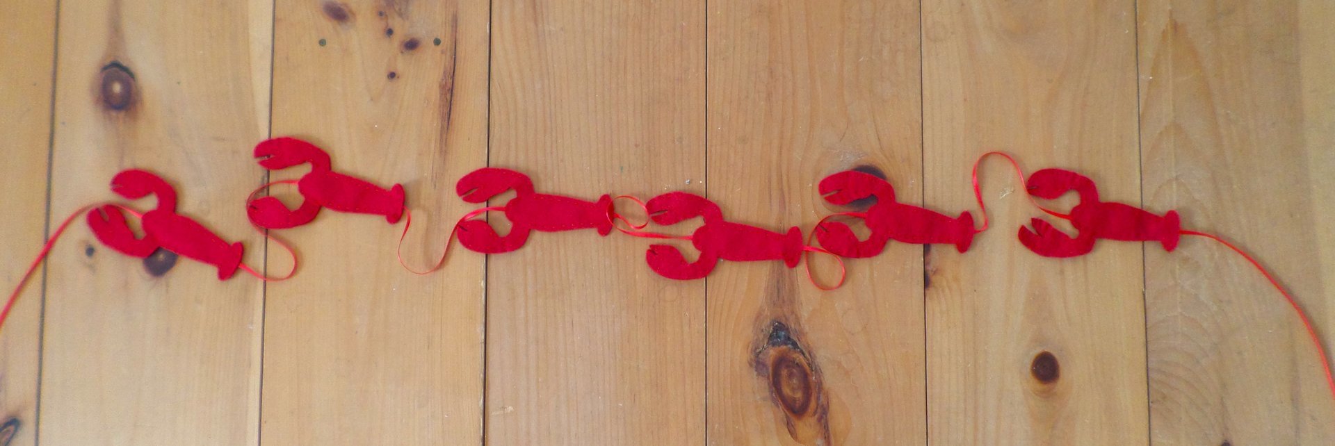 Maine Lobster Garland DIY Sewing Kit 