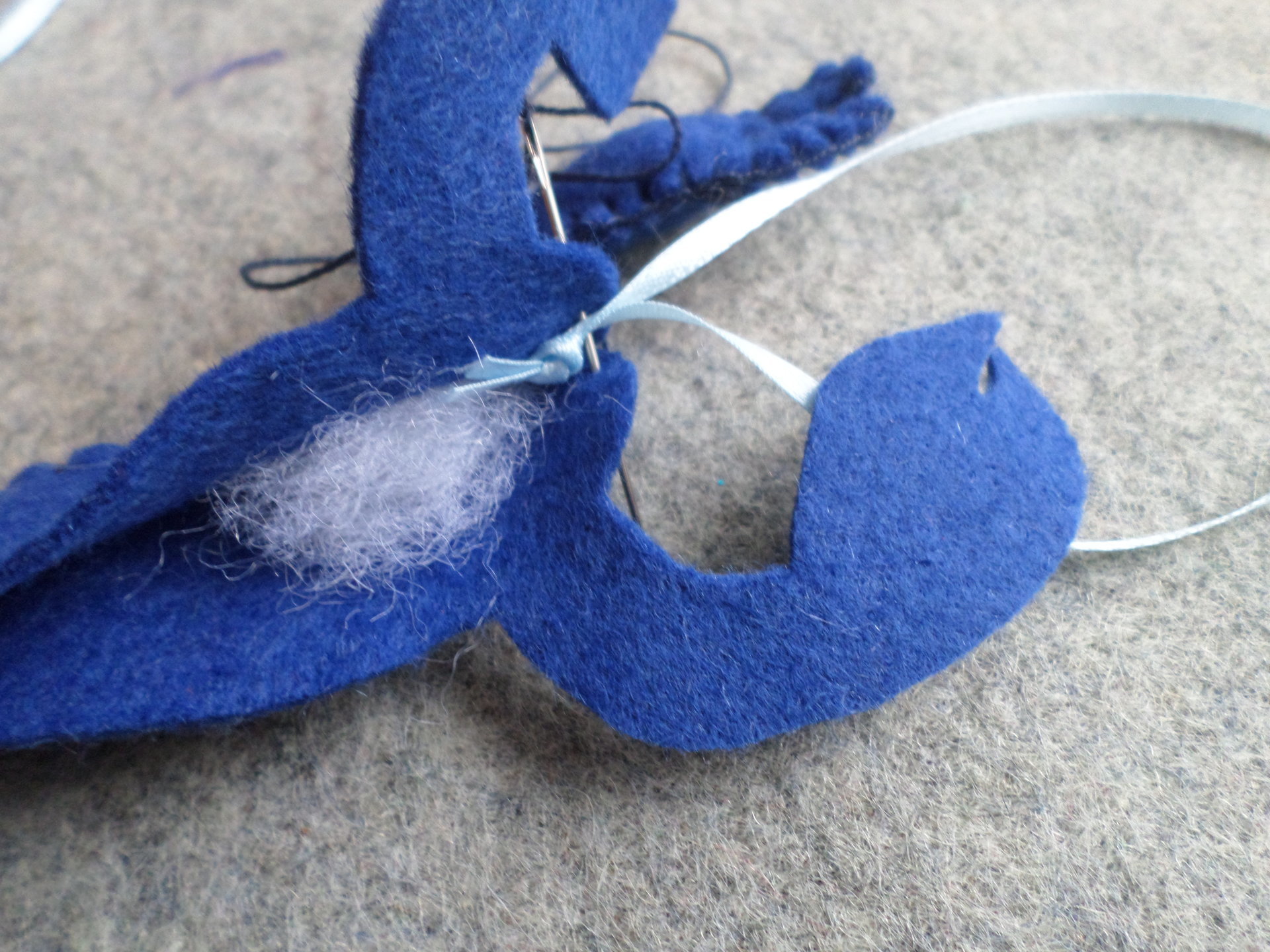 Blue Maine Lobster Felt Holiday Ornament DIY Kit 