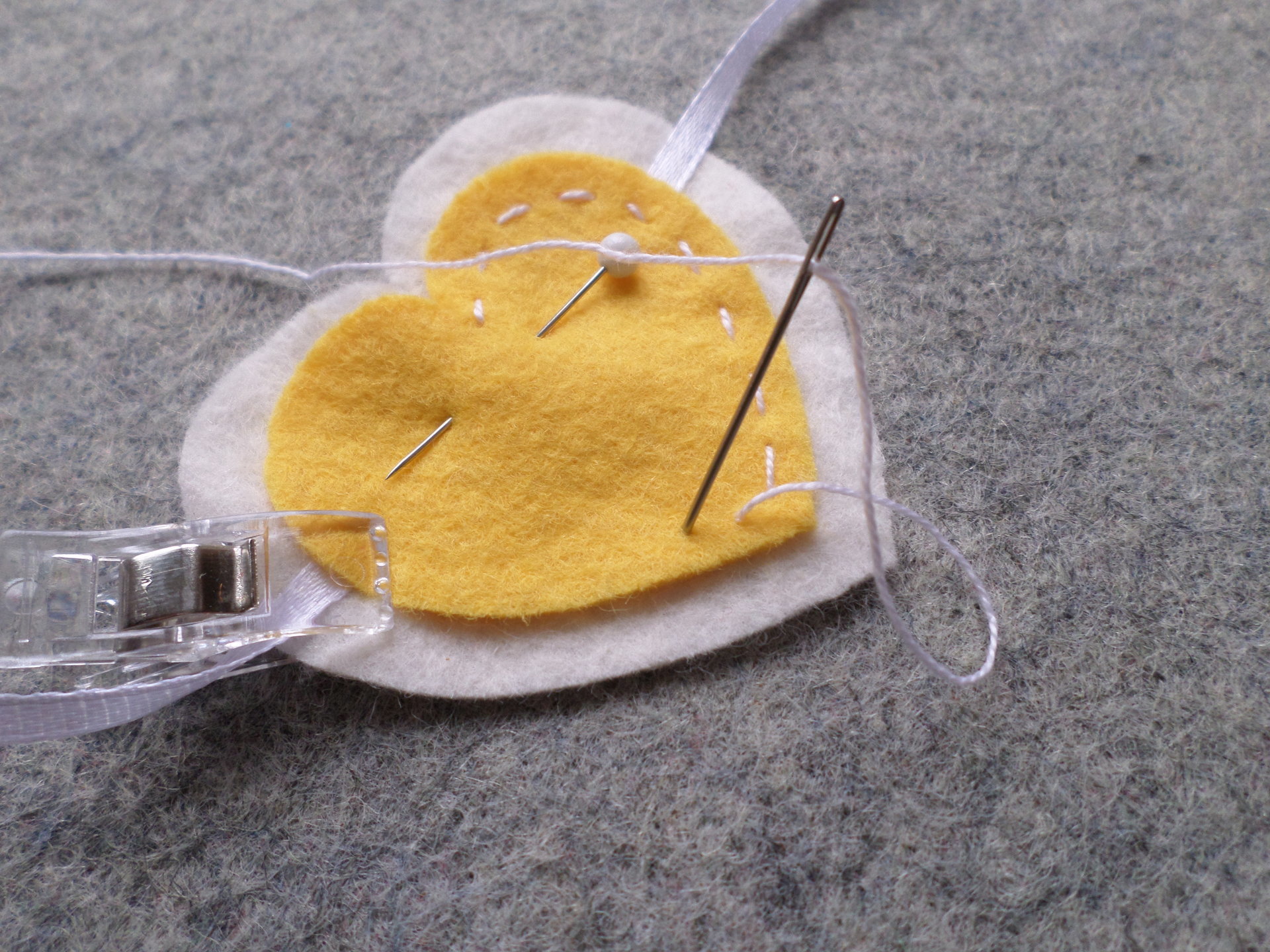 Valentine Hearts Felt Garland DIY Sewing Kit 