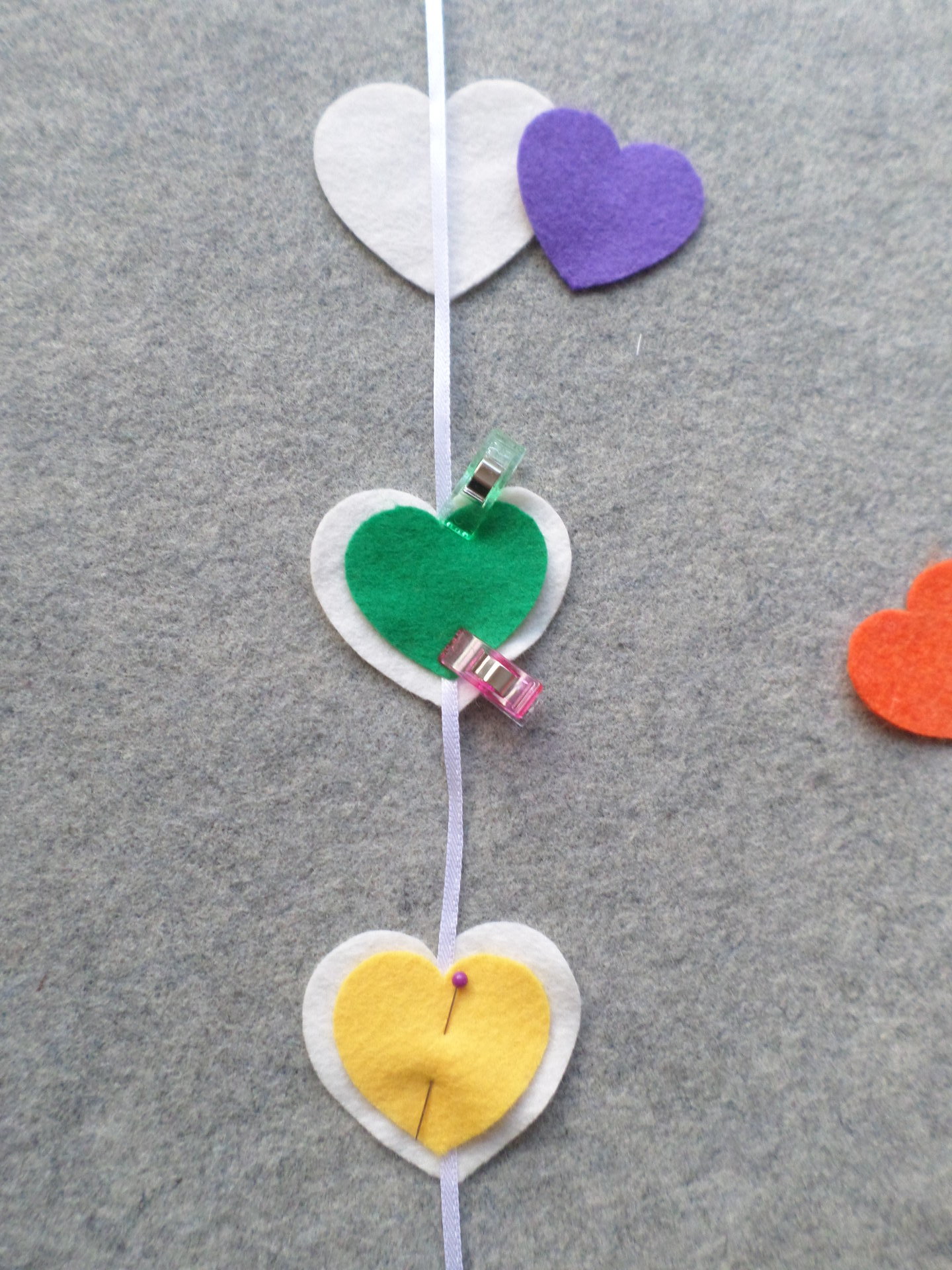 Valentine Hearts Felt Garland DIY Sewing Kit 