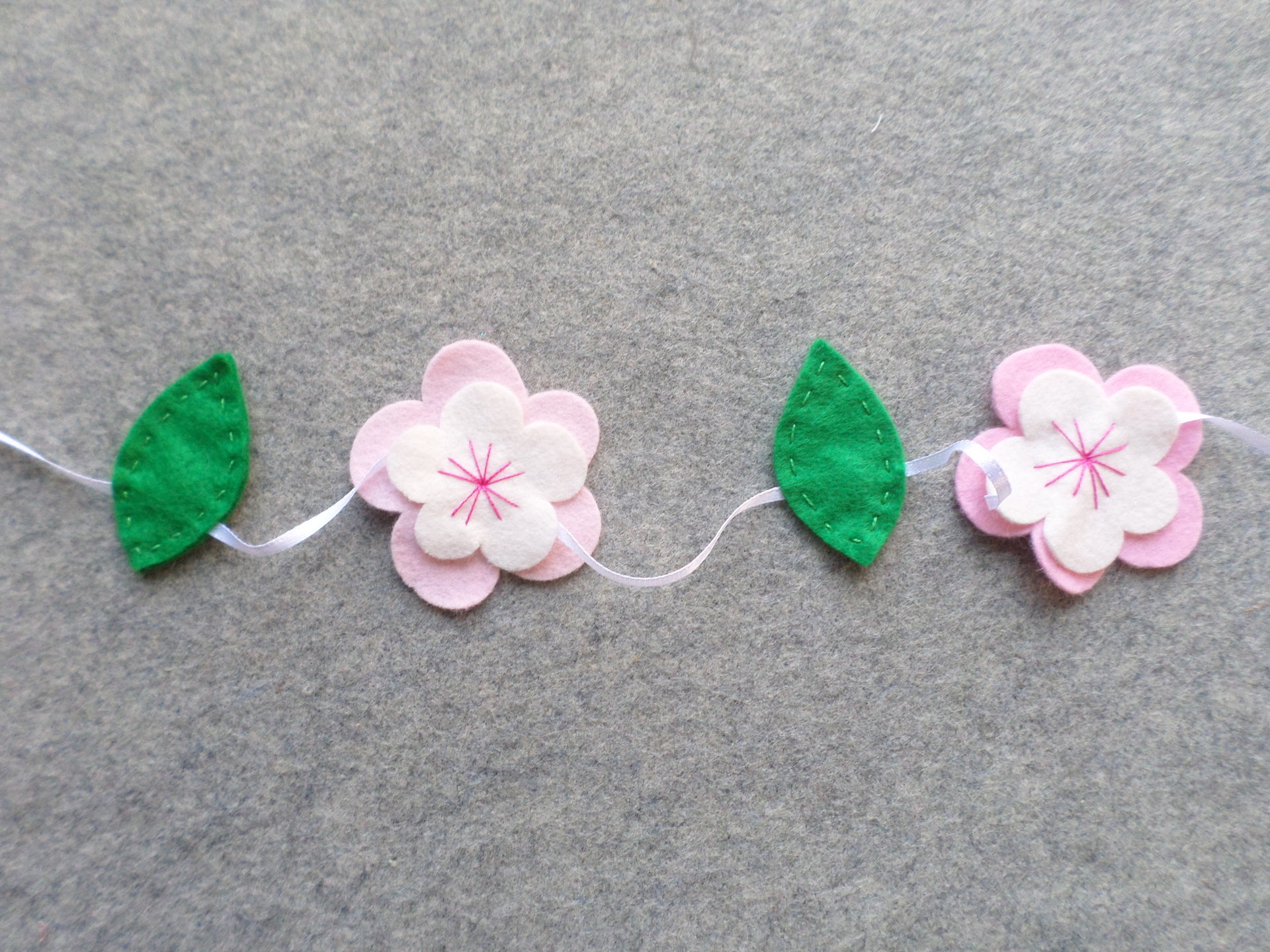 Cherry Blossom Flower Garland DIY Sewing Kit 