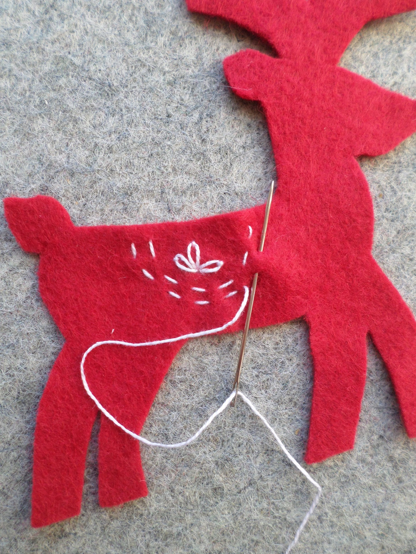 Reindeer Felt Holiday Ornament DIY Kit 