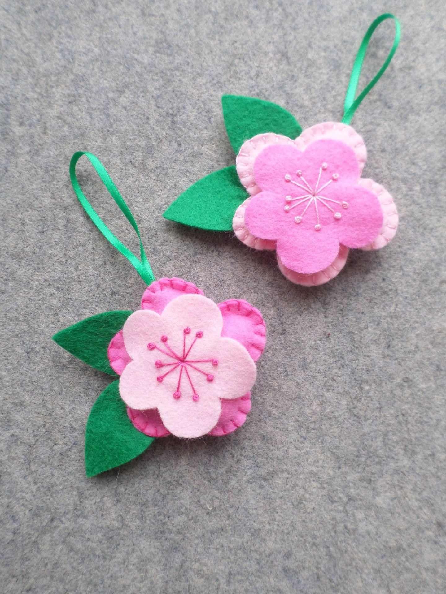 Set of 4 Flower Ornaments DIY Kit 