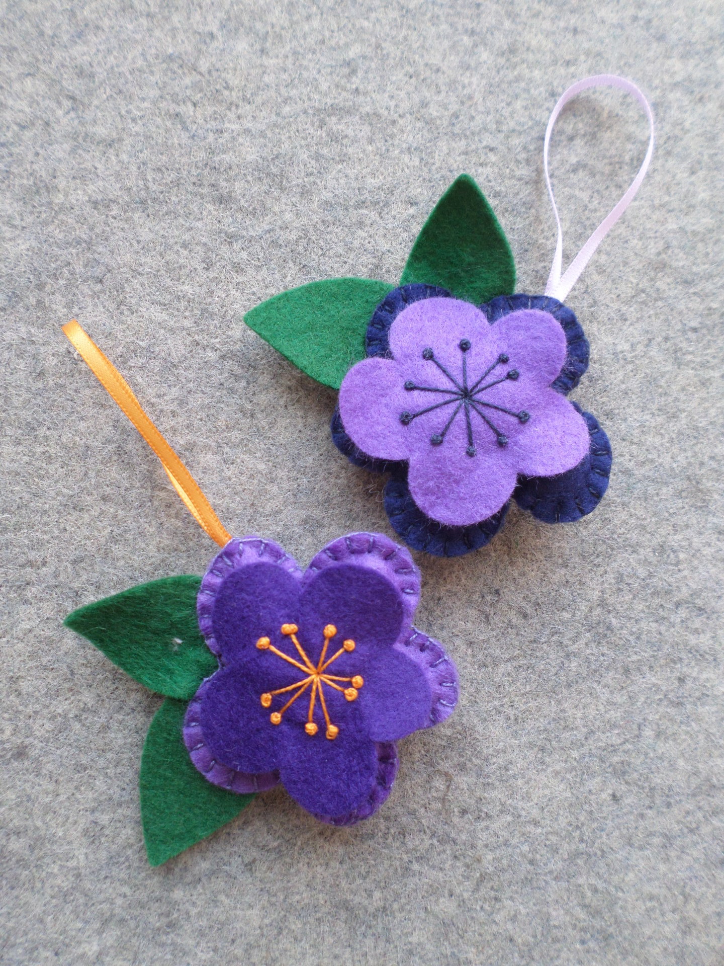 Set of 4 Flower Ornaments DIY Kit 