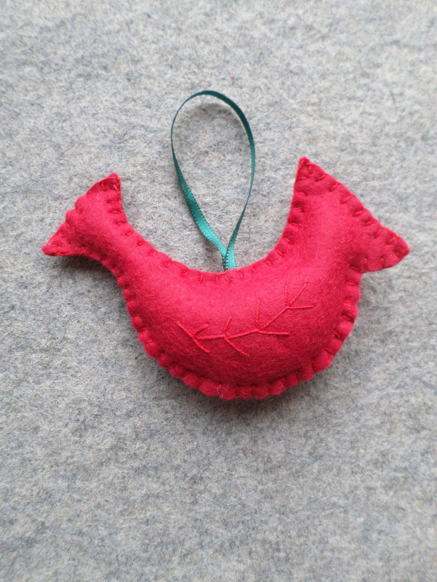 Red Cardinal Felt Holiday Ornament DIY Kit 