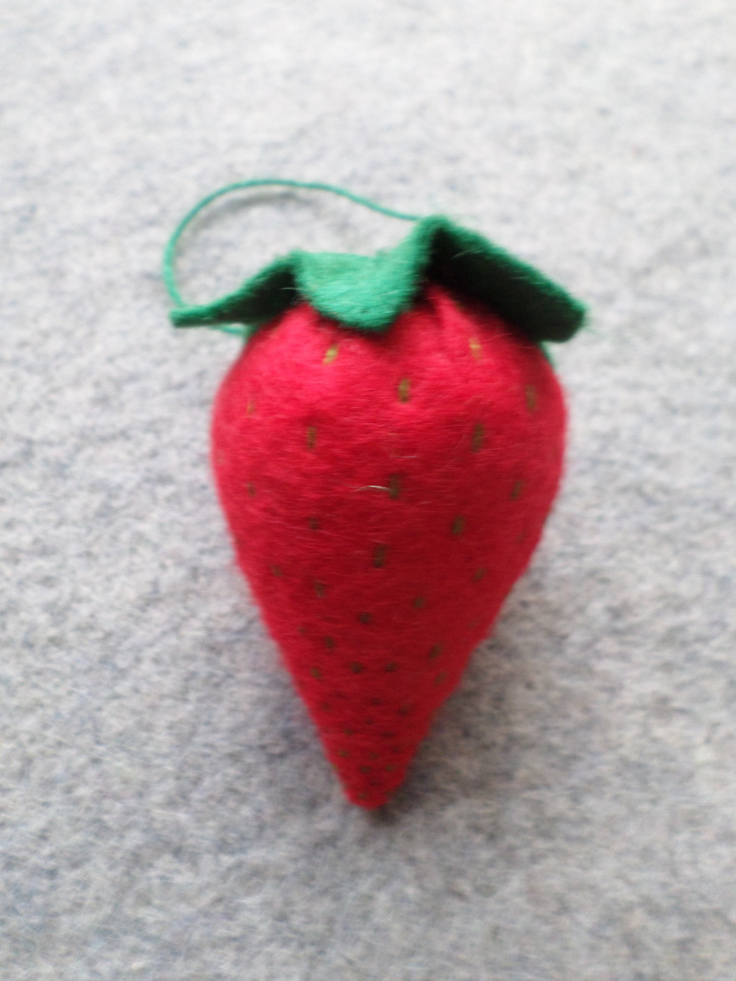 Strawberry Felt Ornament Lavender Sachet