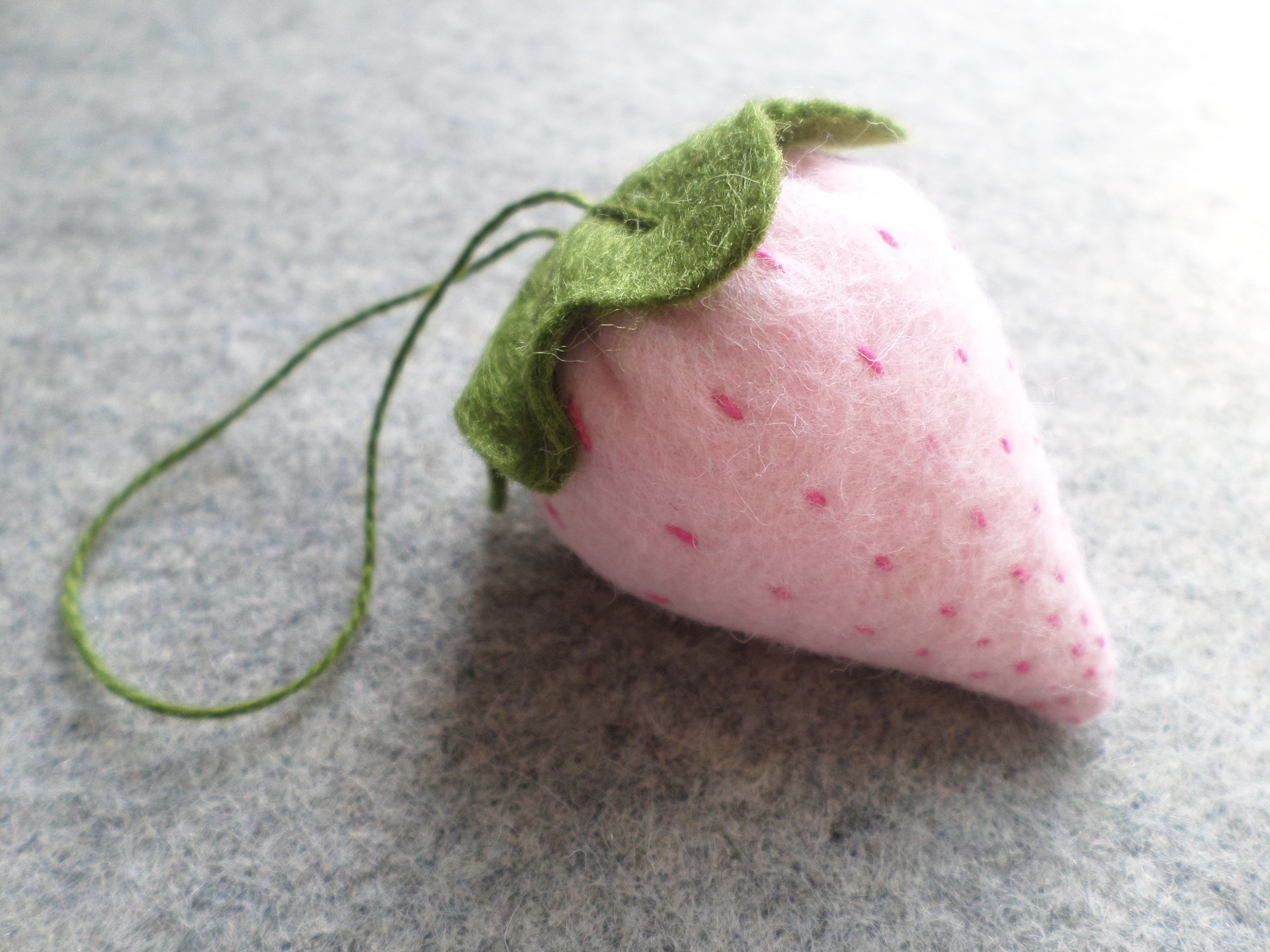 Strawberry Felt Ornament Lavender Sachet