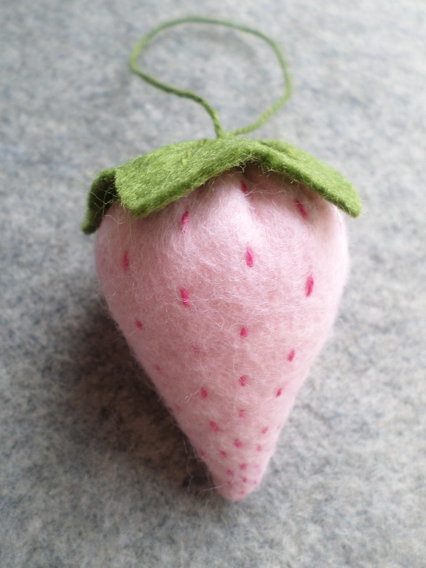Strawberry Felt Ornament Lavender Sachet