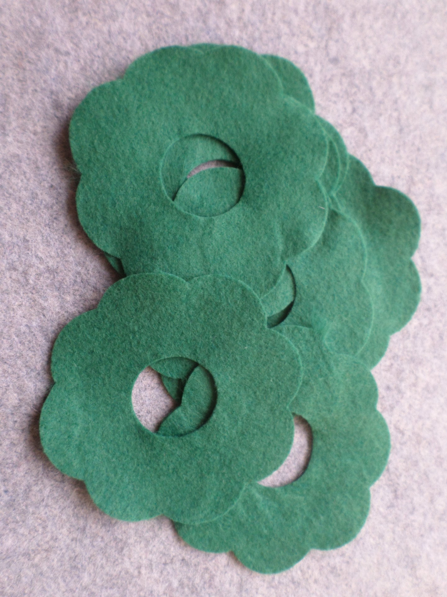 Cut Felt Shapes, 12 Wreath Pieces