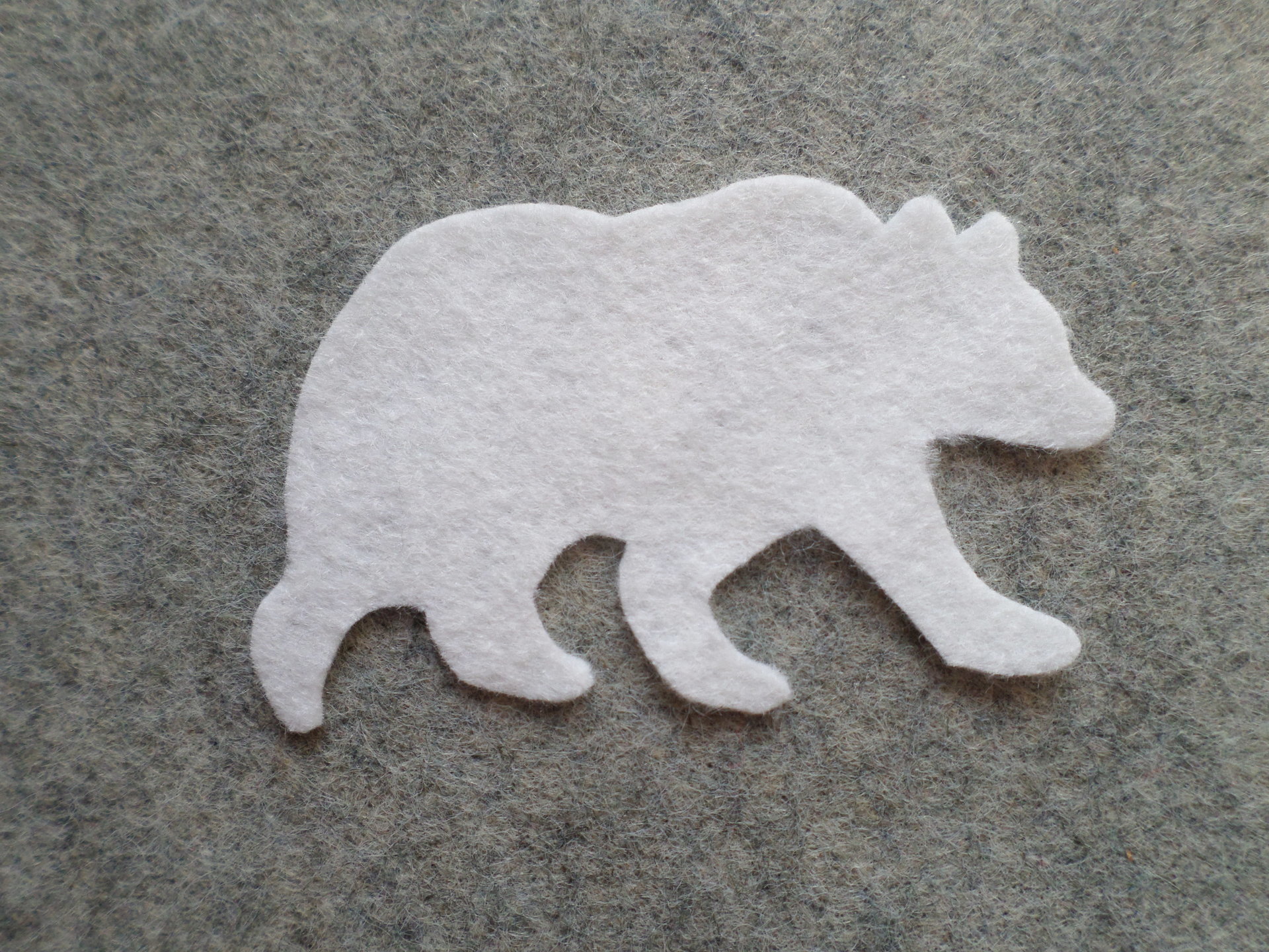 Cut Felt Shapes, 12 Bear Pieces