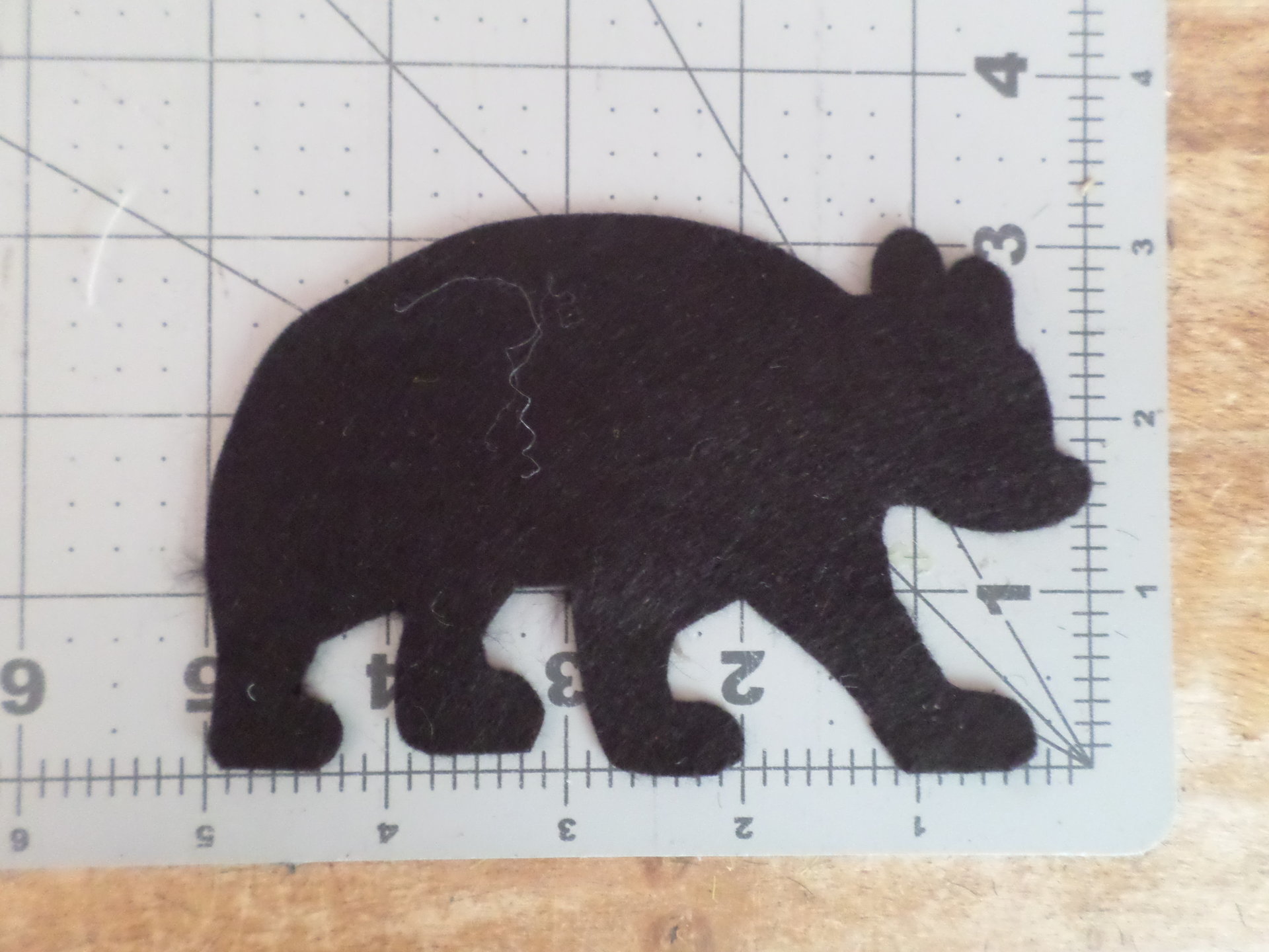 Maine Black Bear Felt Holiday Ornament DIY Kit 