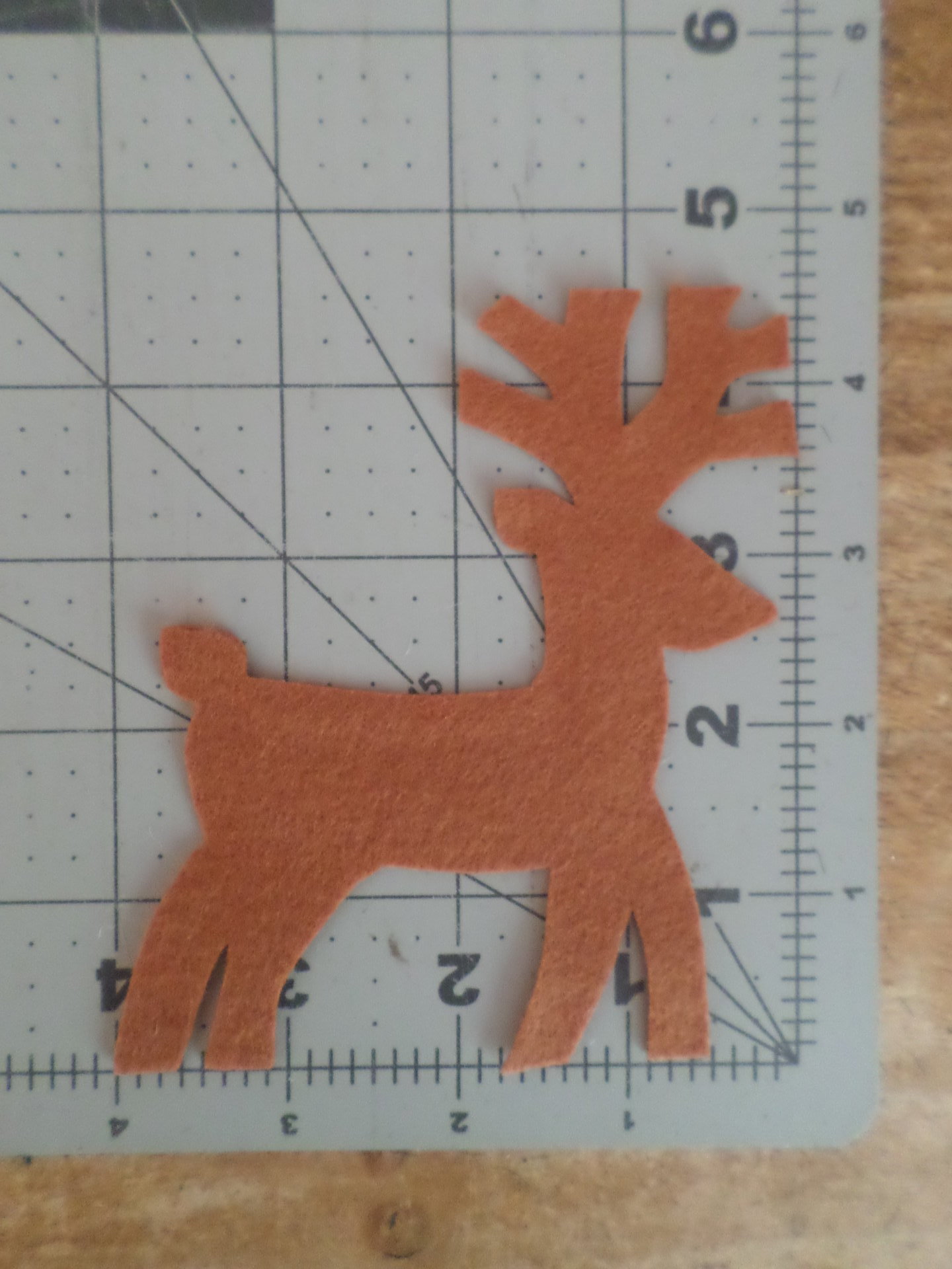 Cut Felt Shapes, 12 Deer Pieces