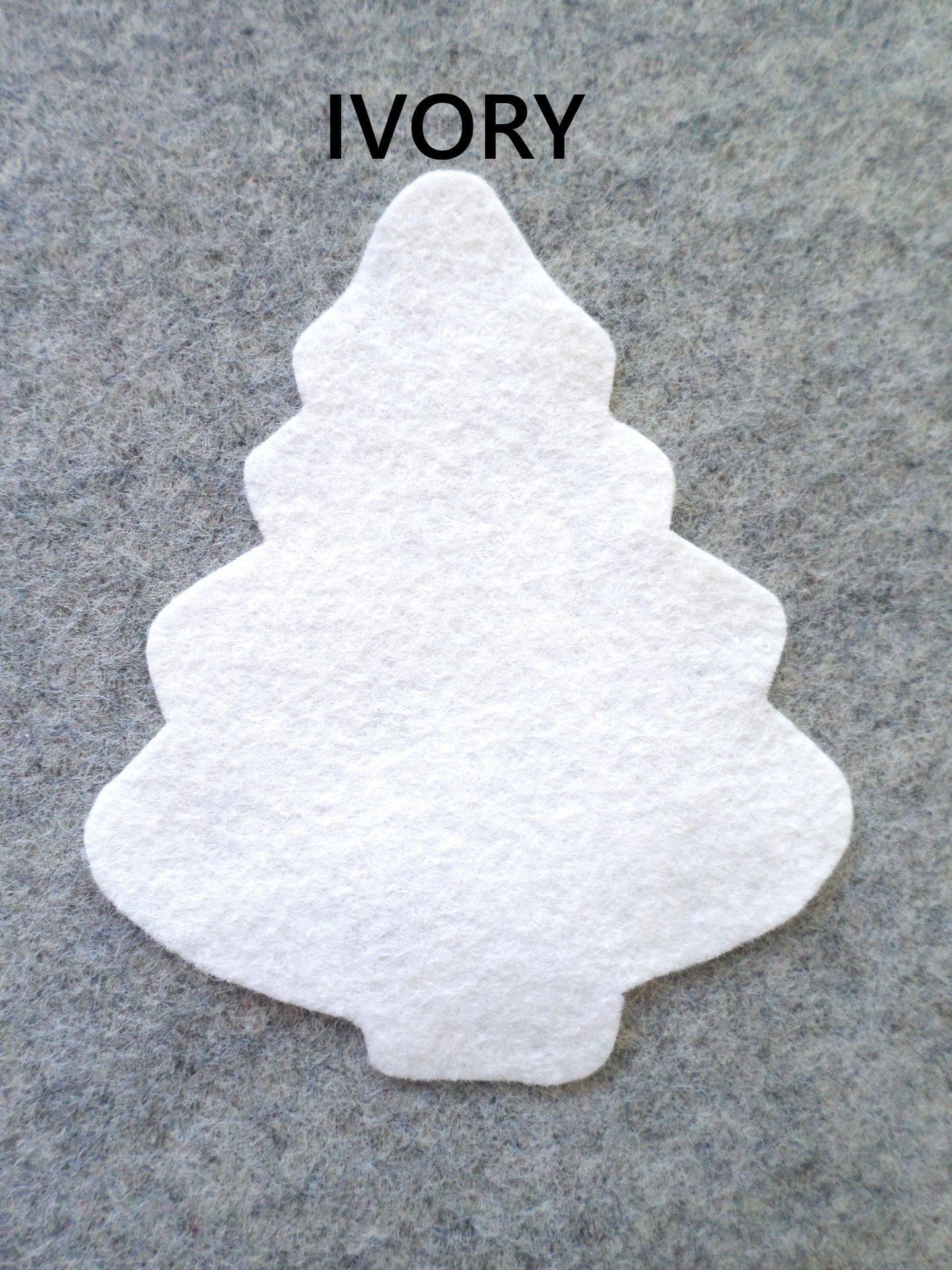 Cut Felt Shapes, 12 Tree Pieces