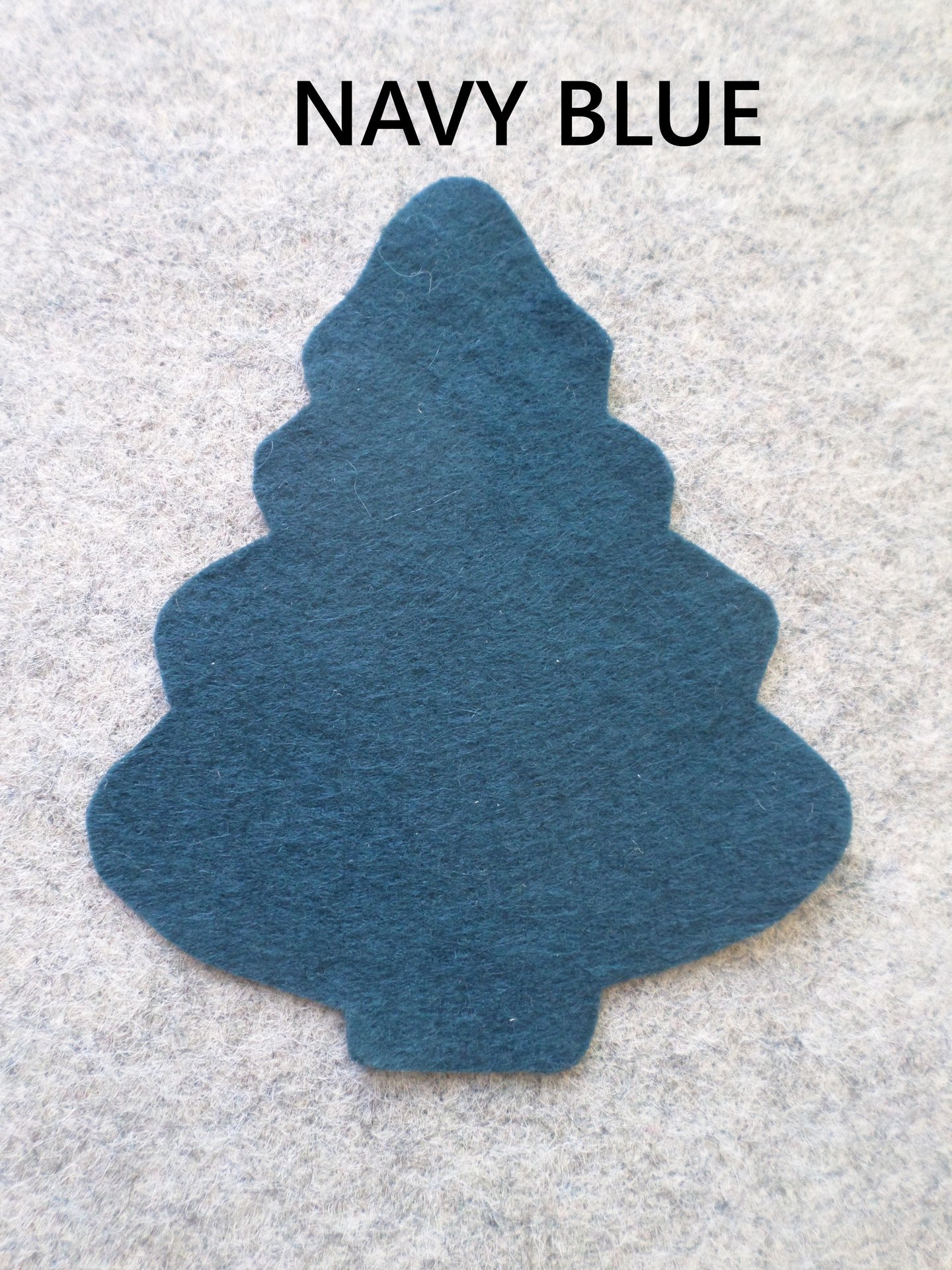 Cut Felt Shapes, 12 Tree Pieces