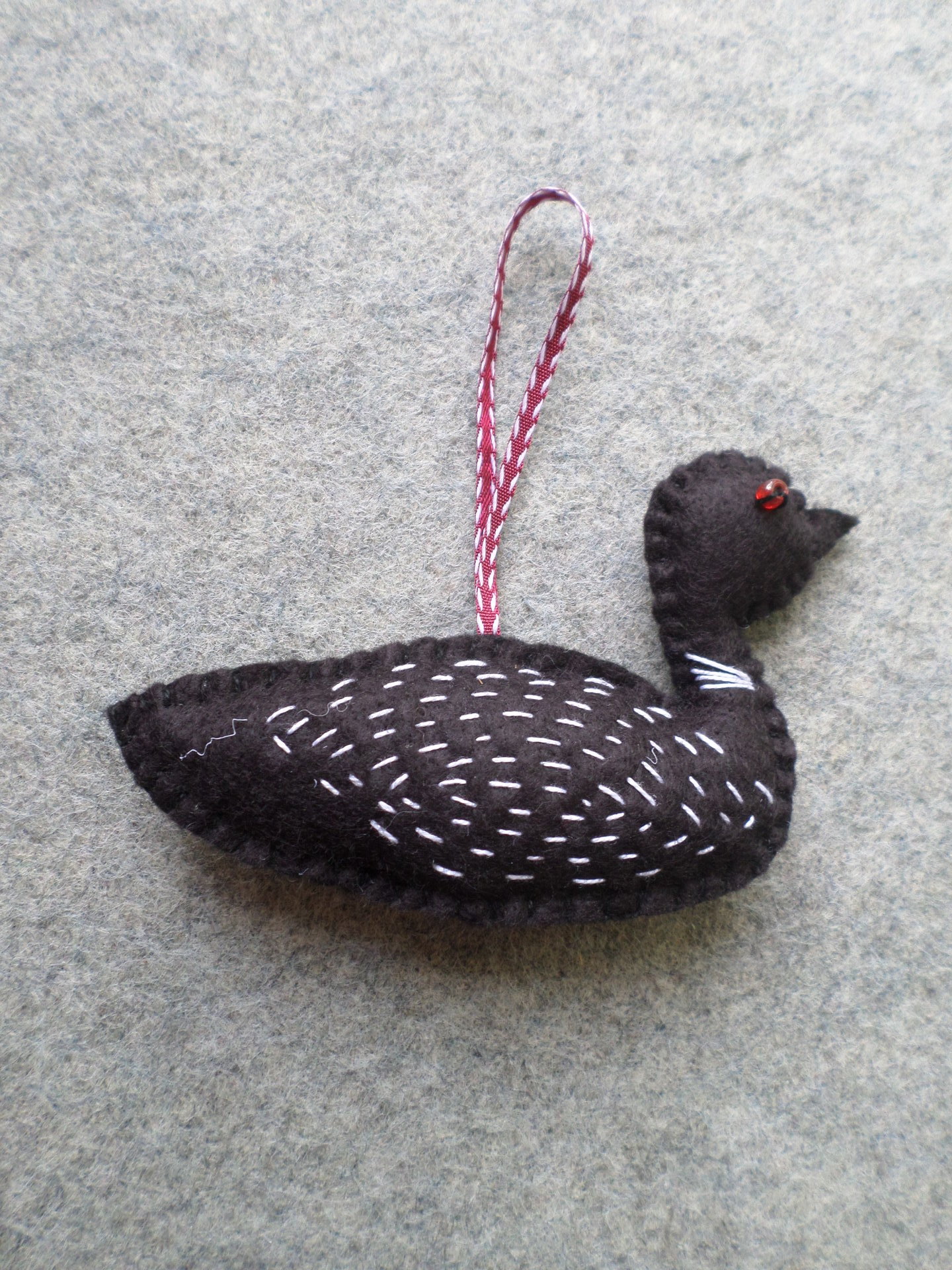 Loon Felt Holiday Ornament DIY Kit