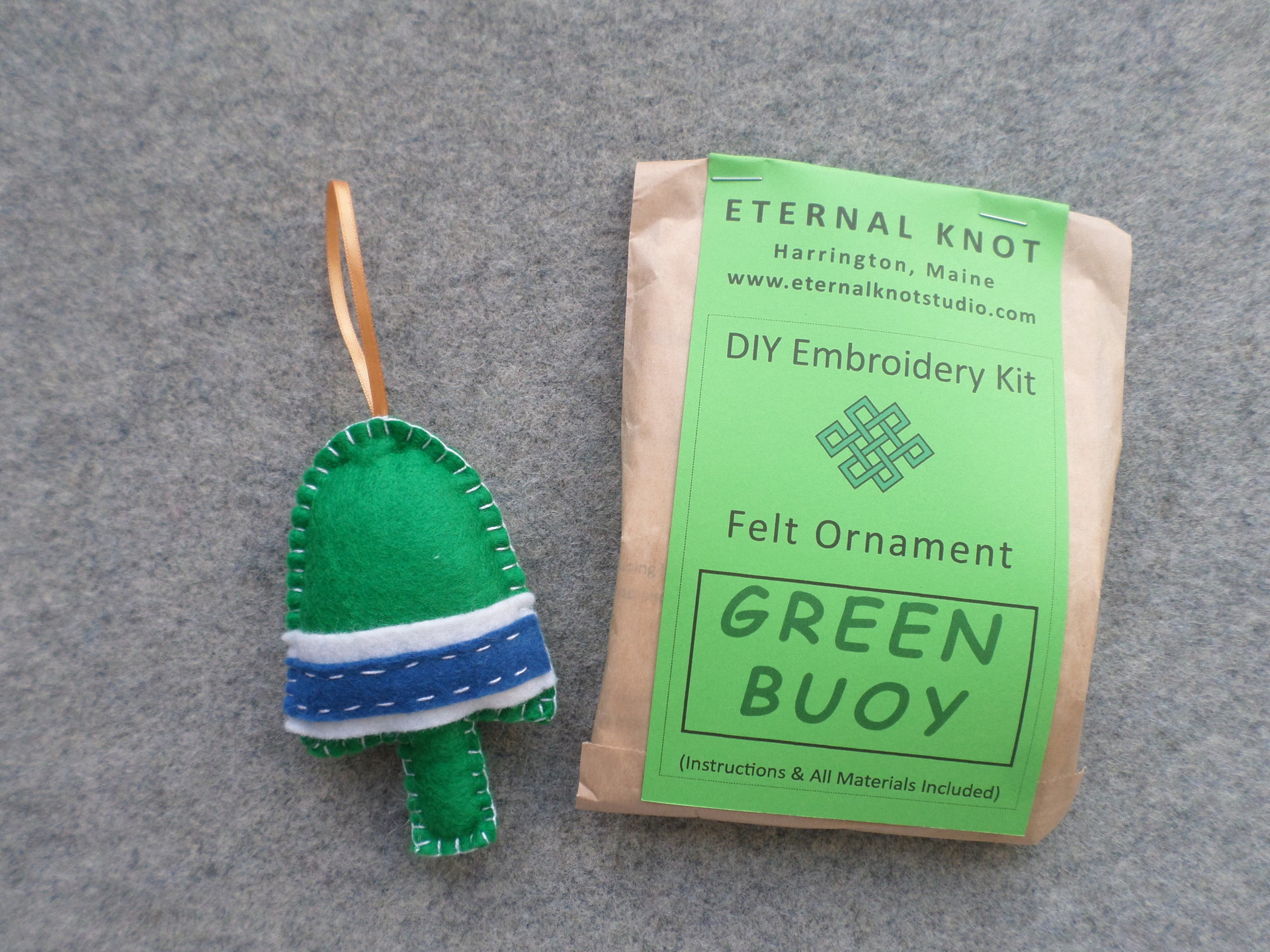 Lobster Buoy Felt Holiday Ornament DIY Kit 