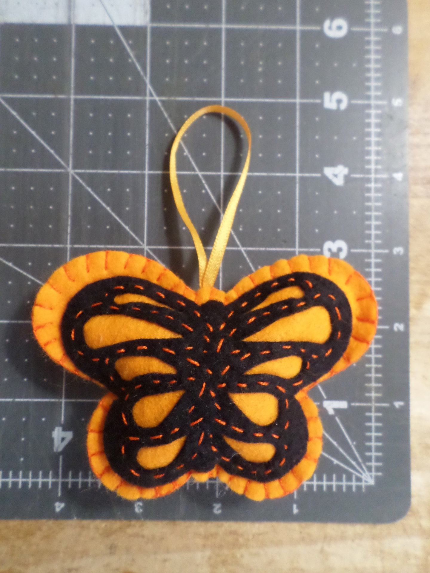 Butterfly Felt Holiday Ornament DIY Kit 