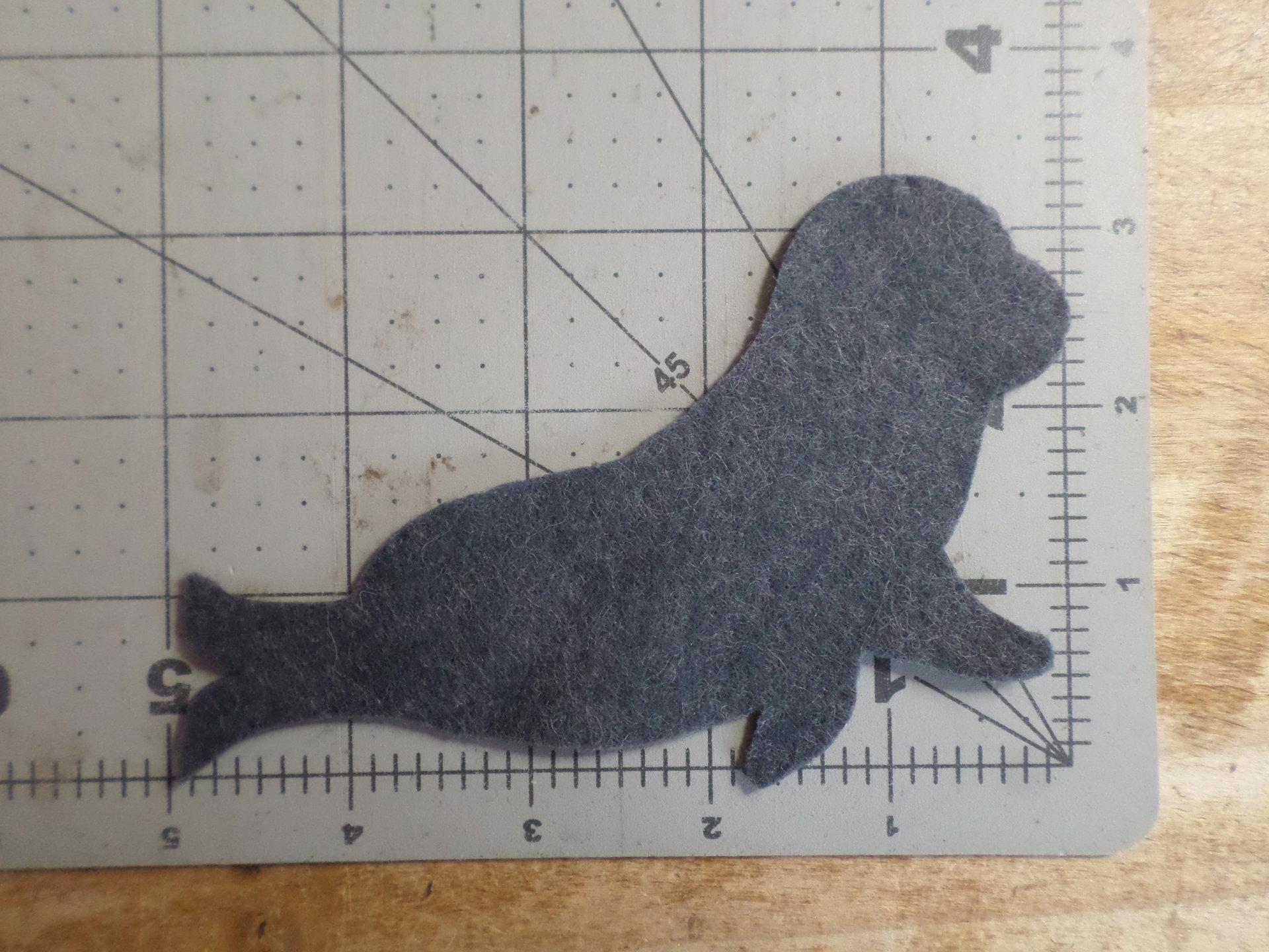 12 Cut Felt Shapes, Seal Pieces