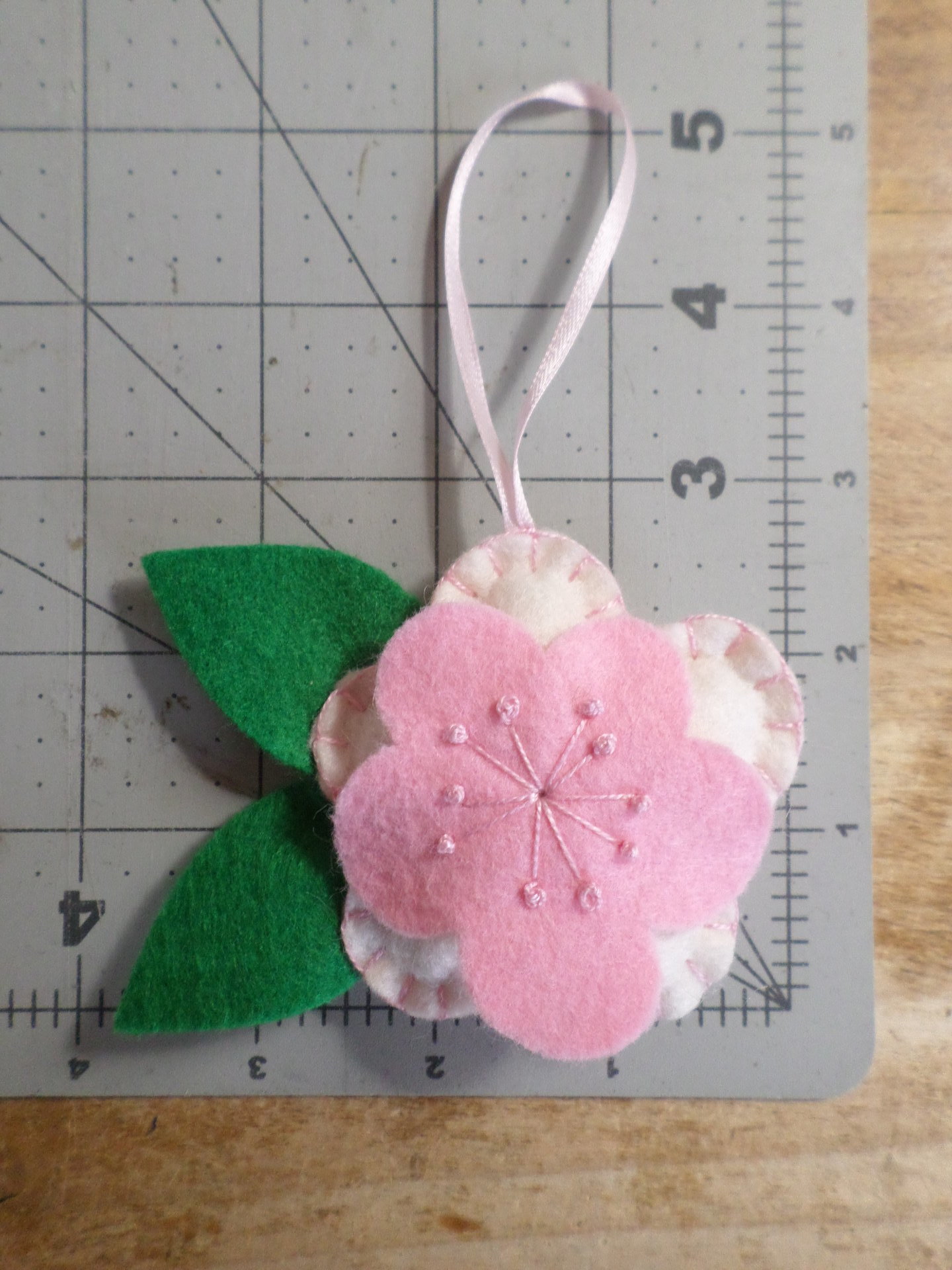 Yellow Flower Felt Ornament DIY Kit 