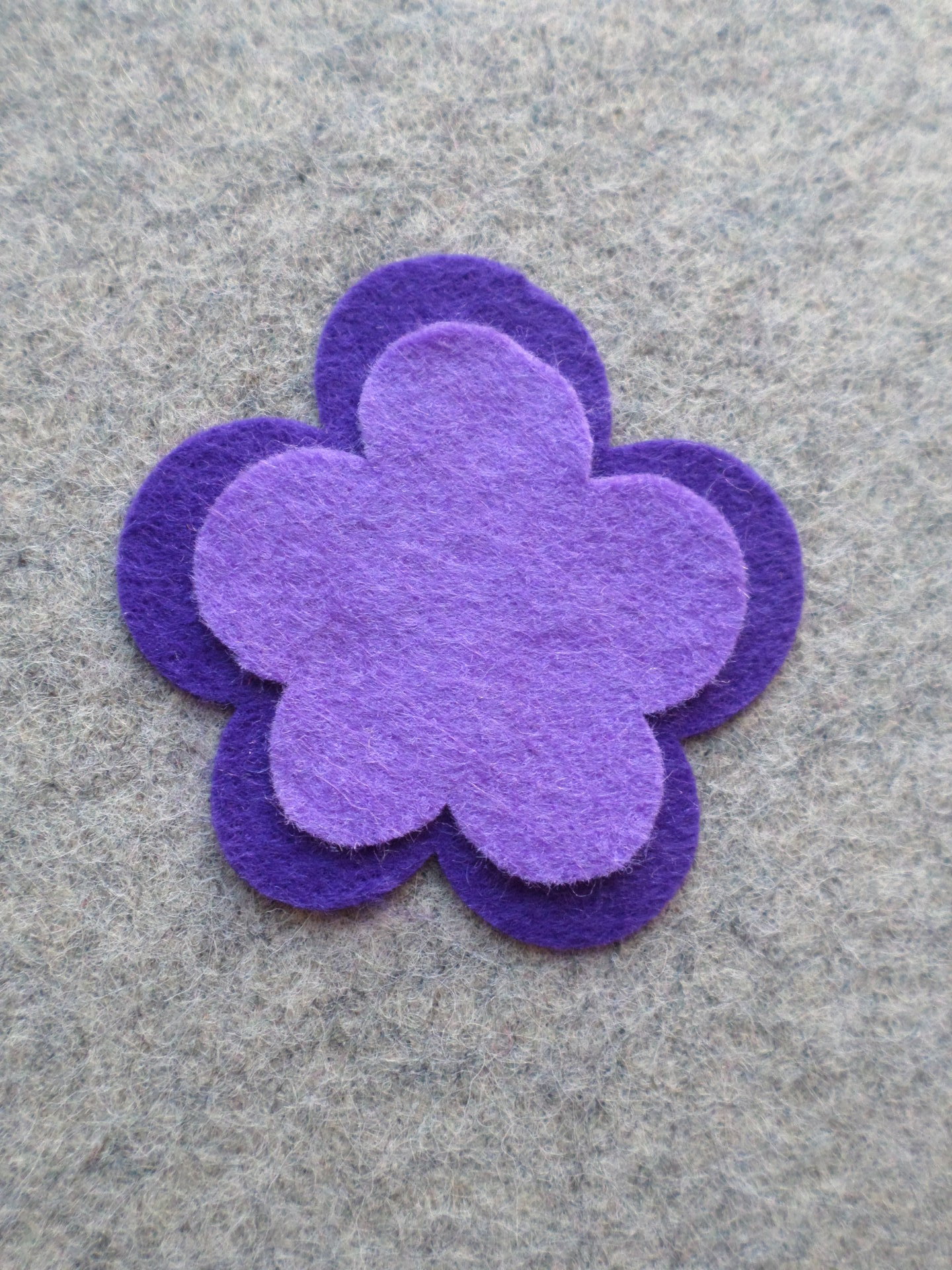 Purple Flower Felt Ornament DIY Kit 