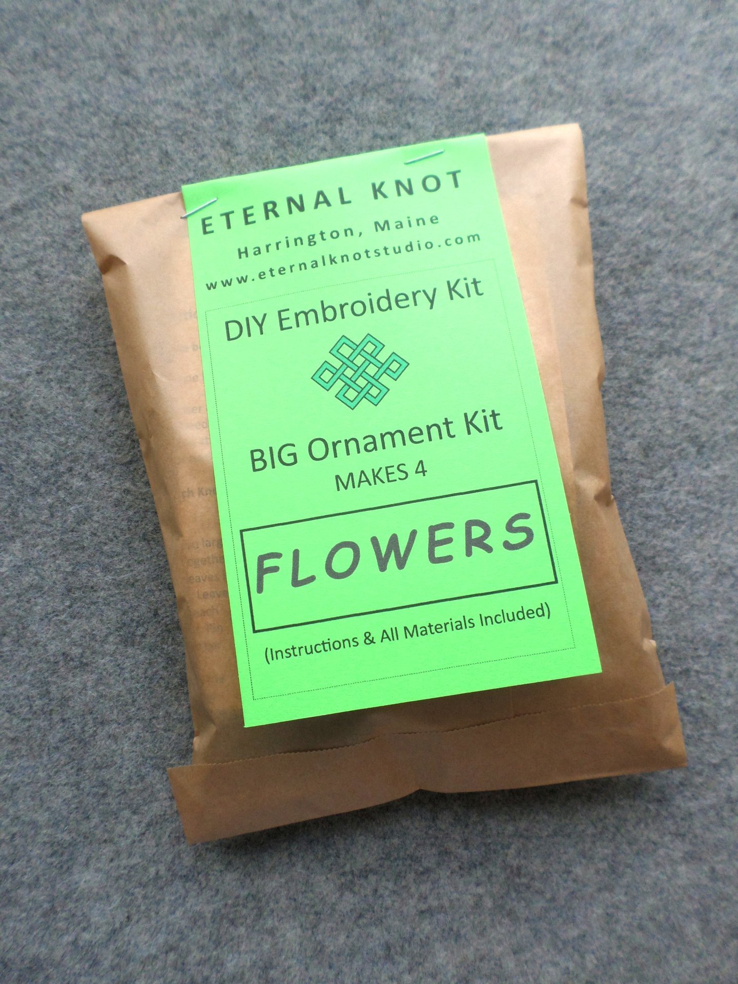 Set of 4 Flower Ornaments DIY Kit 