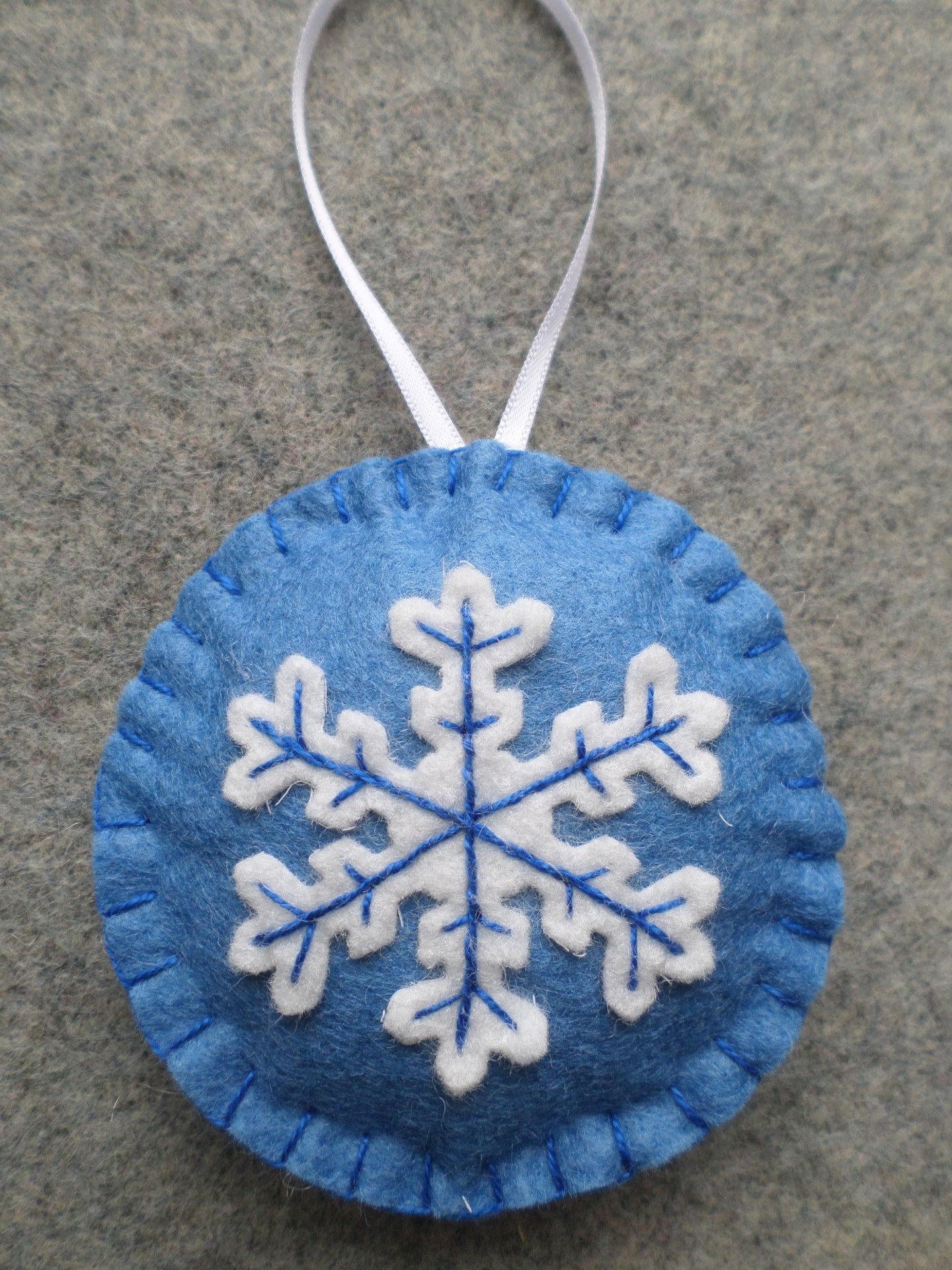 Snowflake Felt Holiday Ornament DIY Kit 