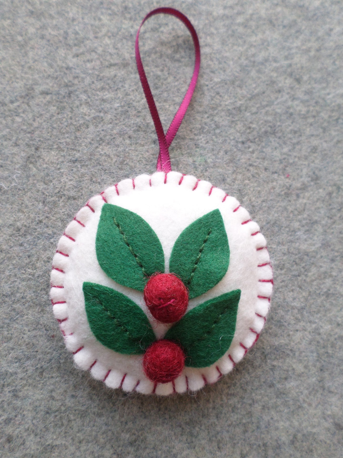 Cranberry Felt Holiday Ornament DIY Kit  (COMING SOON!)