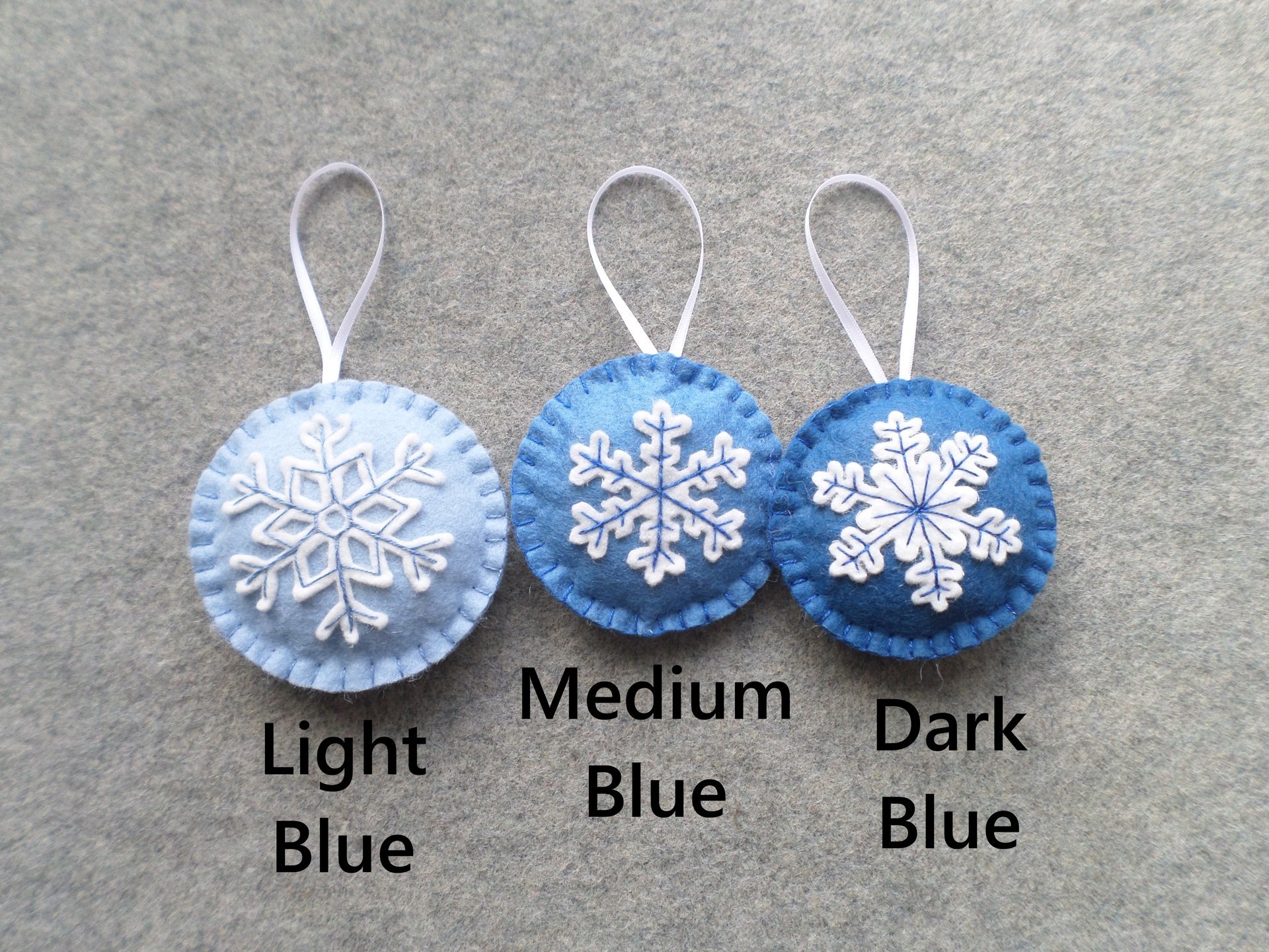 Snowflake Felt Holiday Ornament DIY Kit 