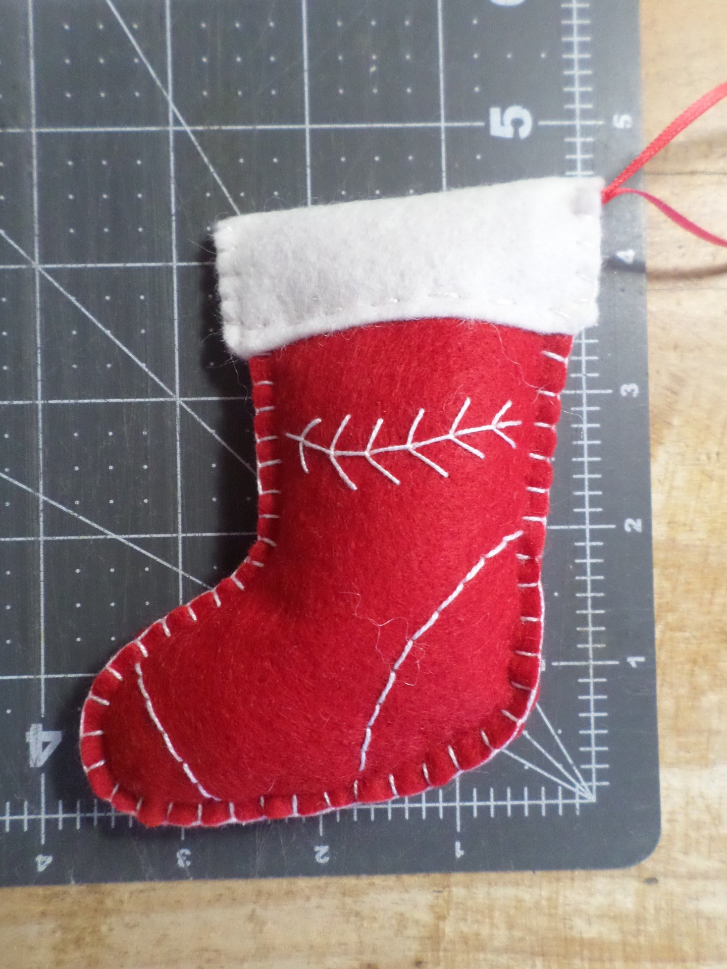 Christmas Stocking Felt Holiday Ornament DIY Kit 