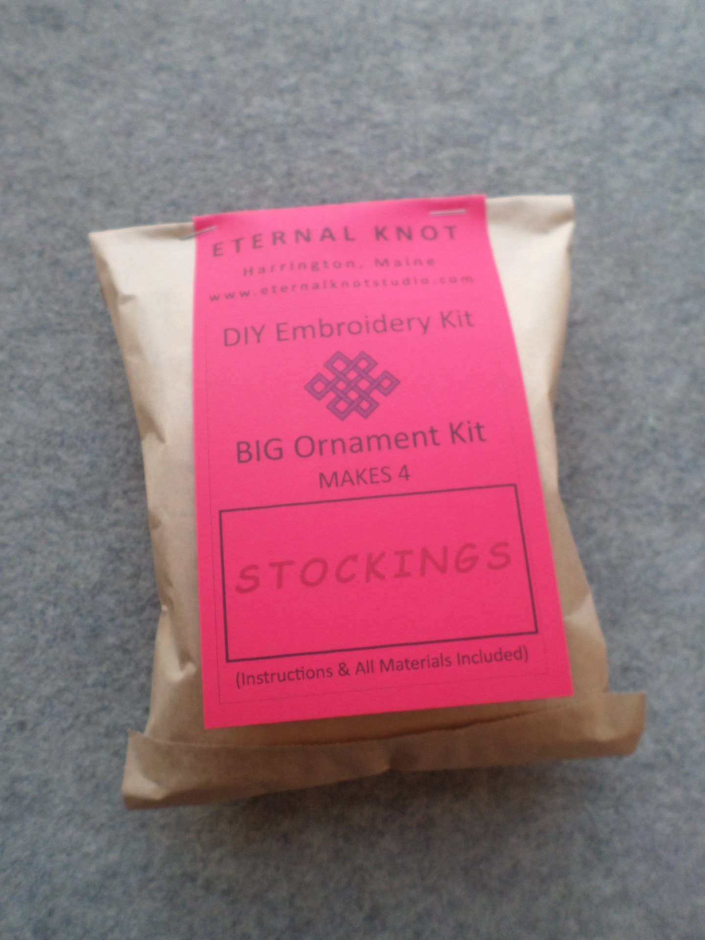 Set of 4 Stocking Felt Ornaments DIY Kit 