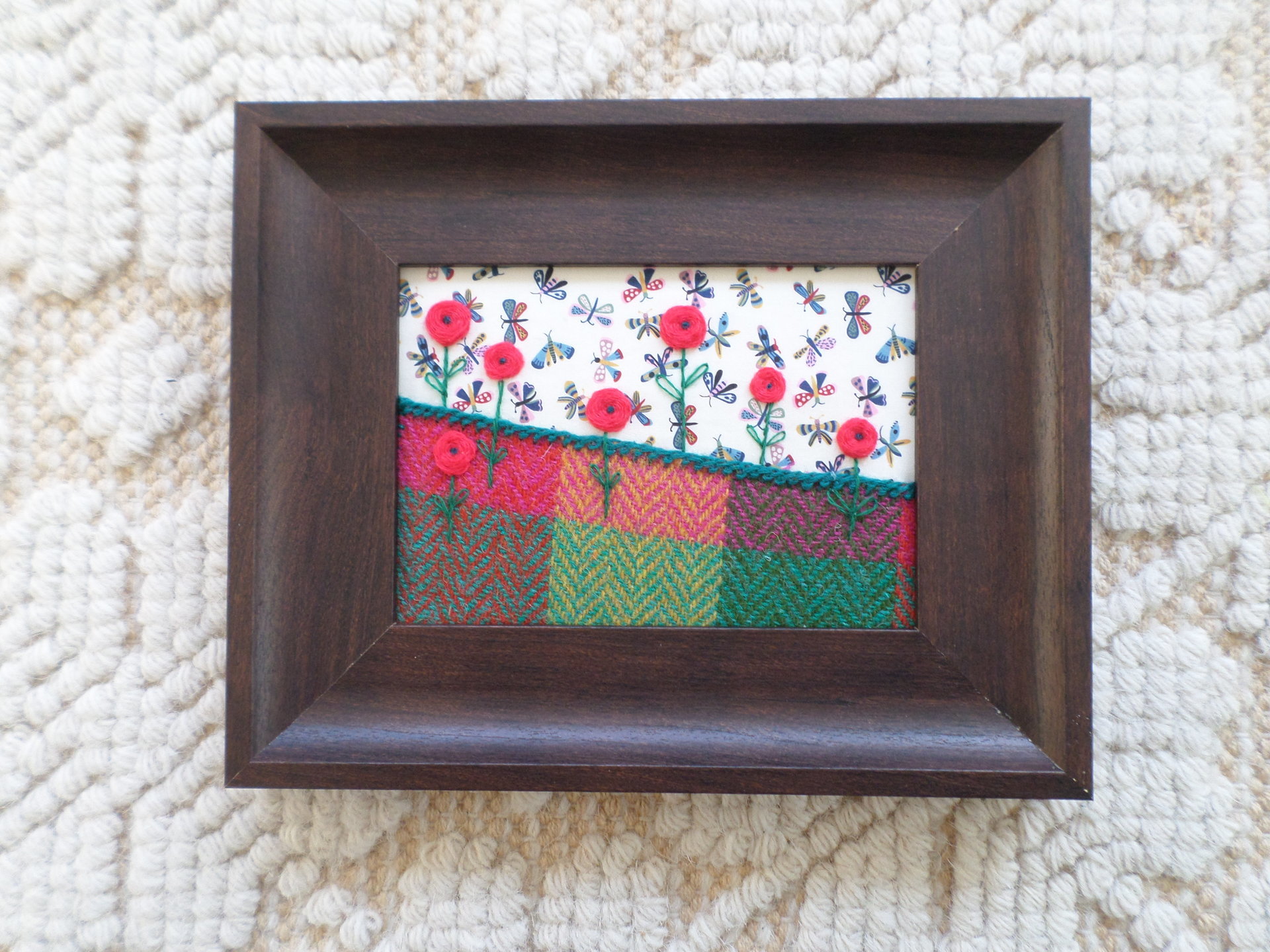 Summer Hand-Embroidered Crewel Wall Art - NQP